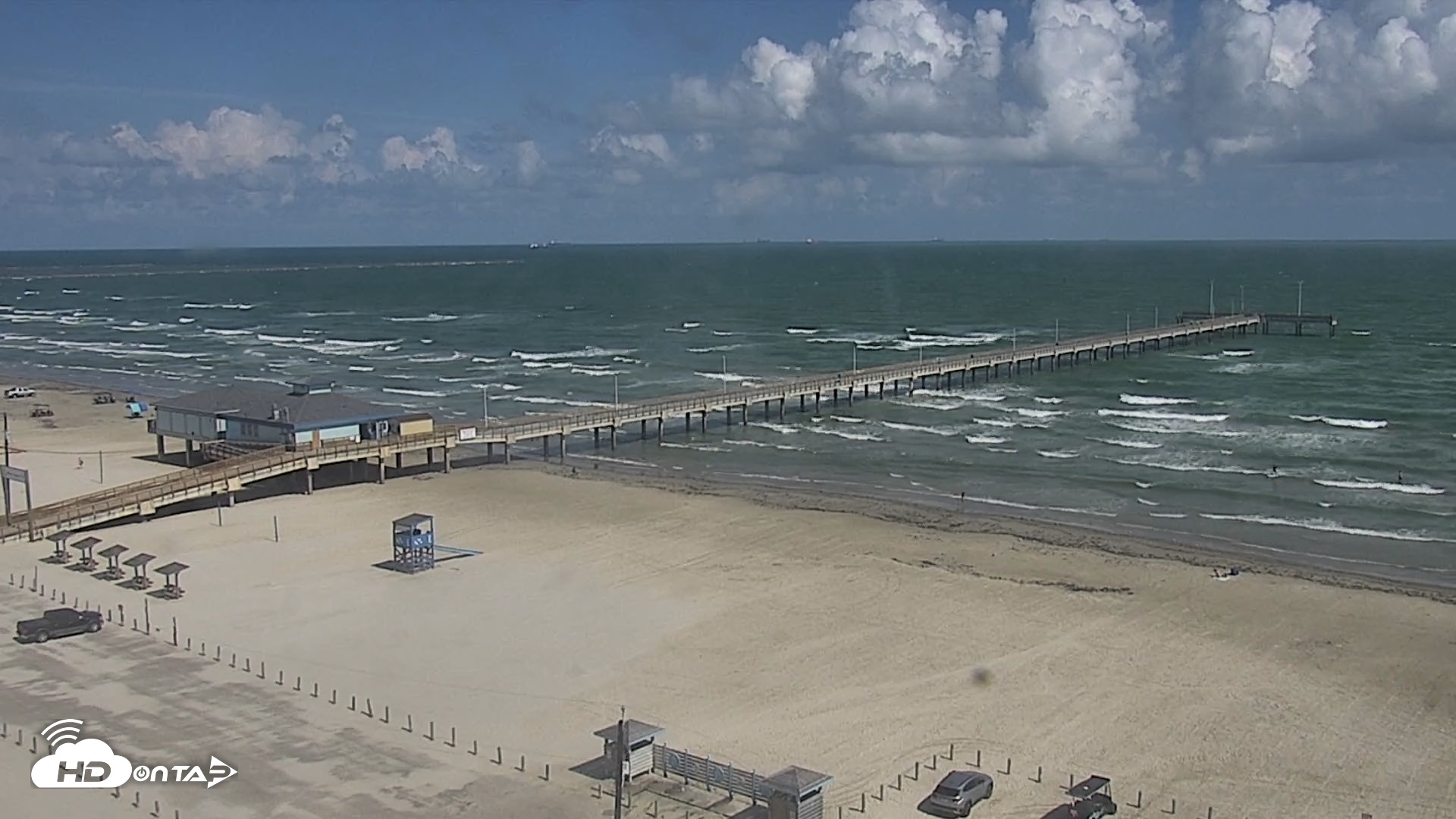 Snapshot of The Dunes - Port Aransas Live Beach Cam taken Sep 29, 2026, 3:01pm CDT