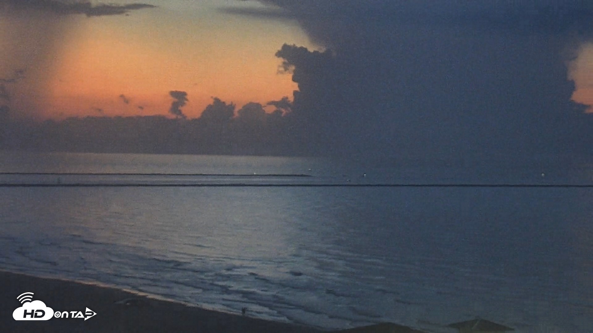 Snapshot of The Dunes - Port Aransas Live Beach Cam taken Aug 29, 2026, 6:40am CDT