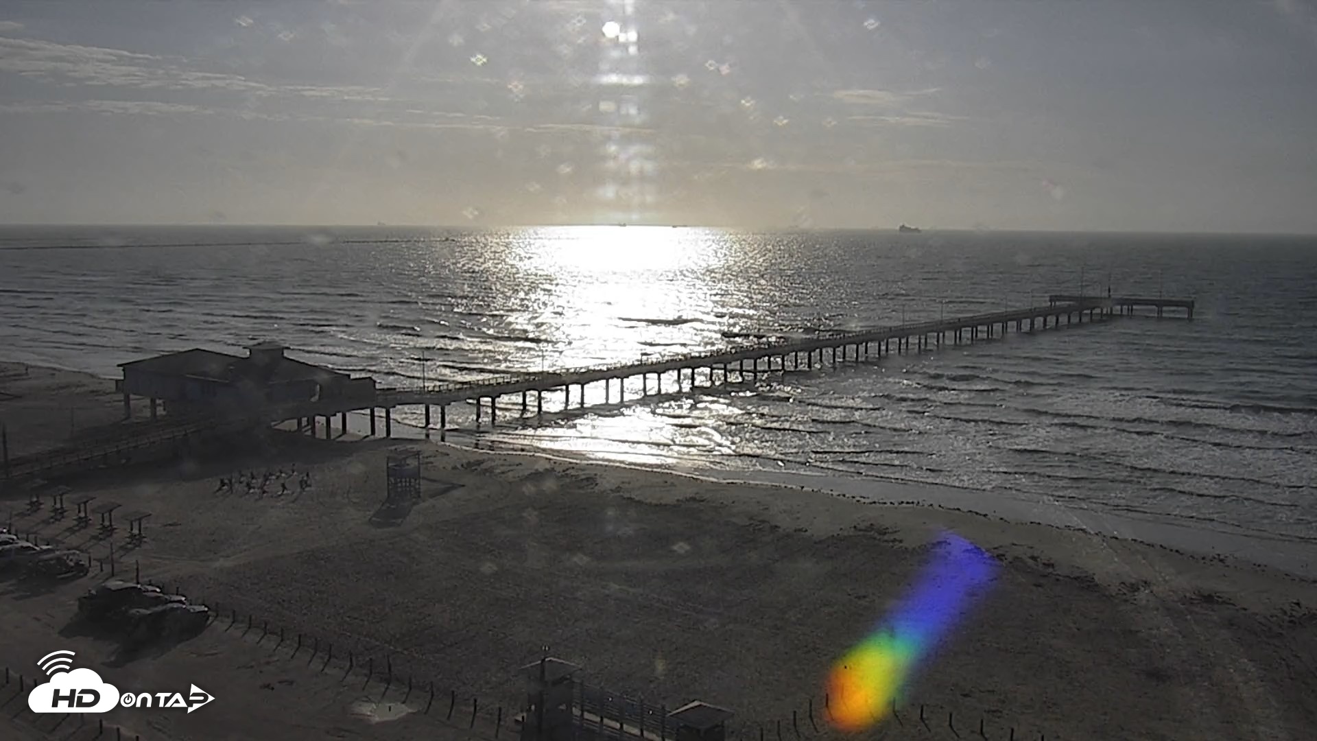 Snapshot of The Dunes - Port Aransas Live Beach Cam taken Apr 11, 2026, 8:44am CDT