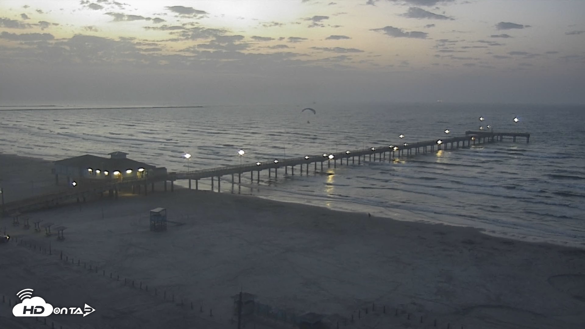 Snapshot of The Dunes - Port Aransas Live Beach Cam taken Aug 5, 2026, 6:40am CDT
