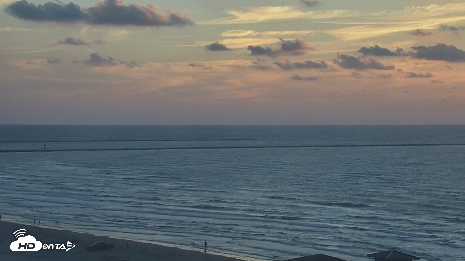 Snapshot of The Dunes - Port Aransas Live Beach Cam taken Sep 25, 2026, 7:30am CDT