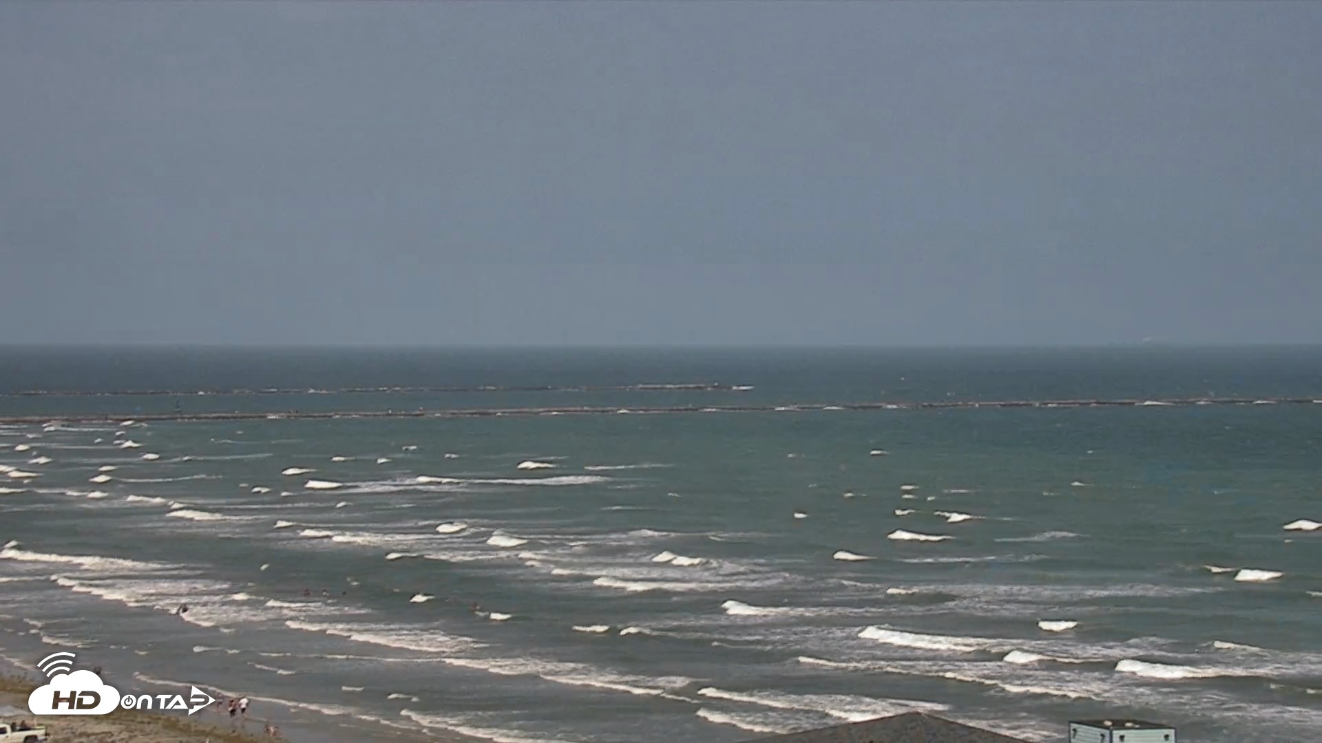 Snapshot of The Dunes - Port Aransas Live Beach Cam taken Apr 27, 2025, 3:31pm CDT