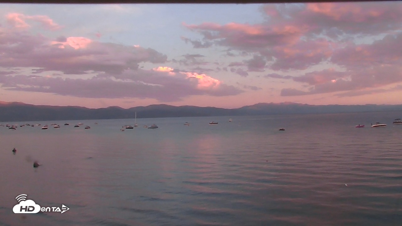 Snapshot of Mourelatos North Lake Tahoe Live Cam taken Jul 27, 2025, 8:12pm PDT