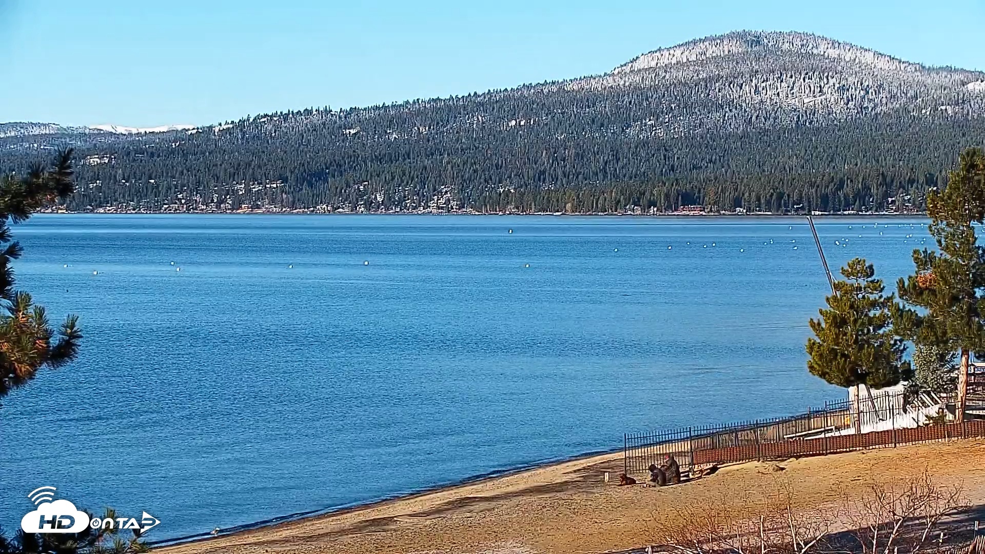 Snapshot of Kings Beach North Lake Tahoe Live Webcam taken Feb 8, 2025, 8:19am PST