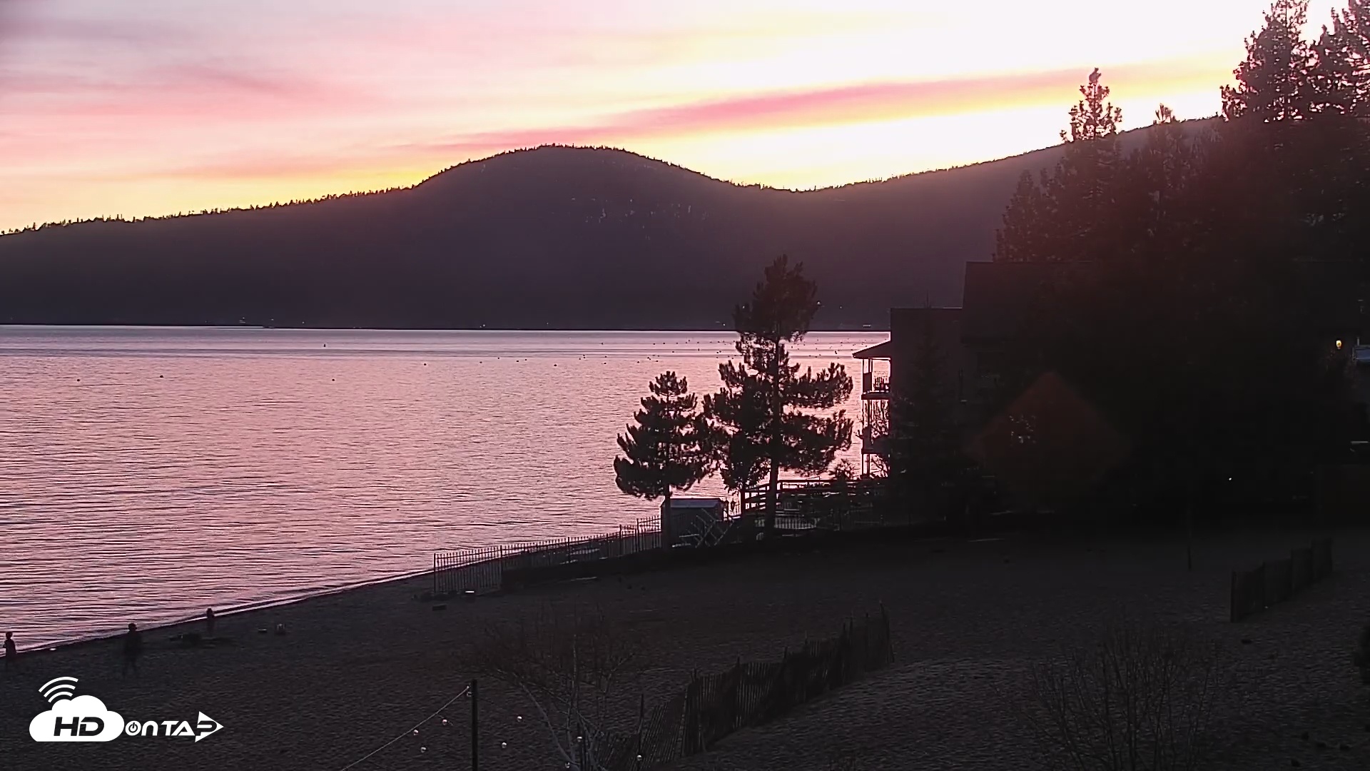 Snapshot of Kings Beach North Lake Tahoe Live Webcam taken Mar 28, 2026, 7:35pm PDT