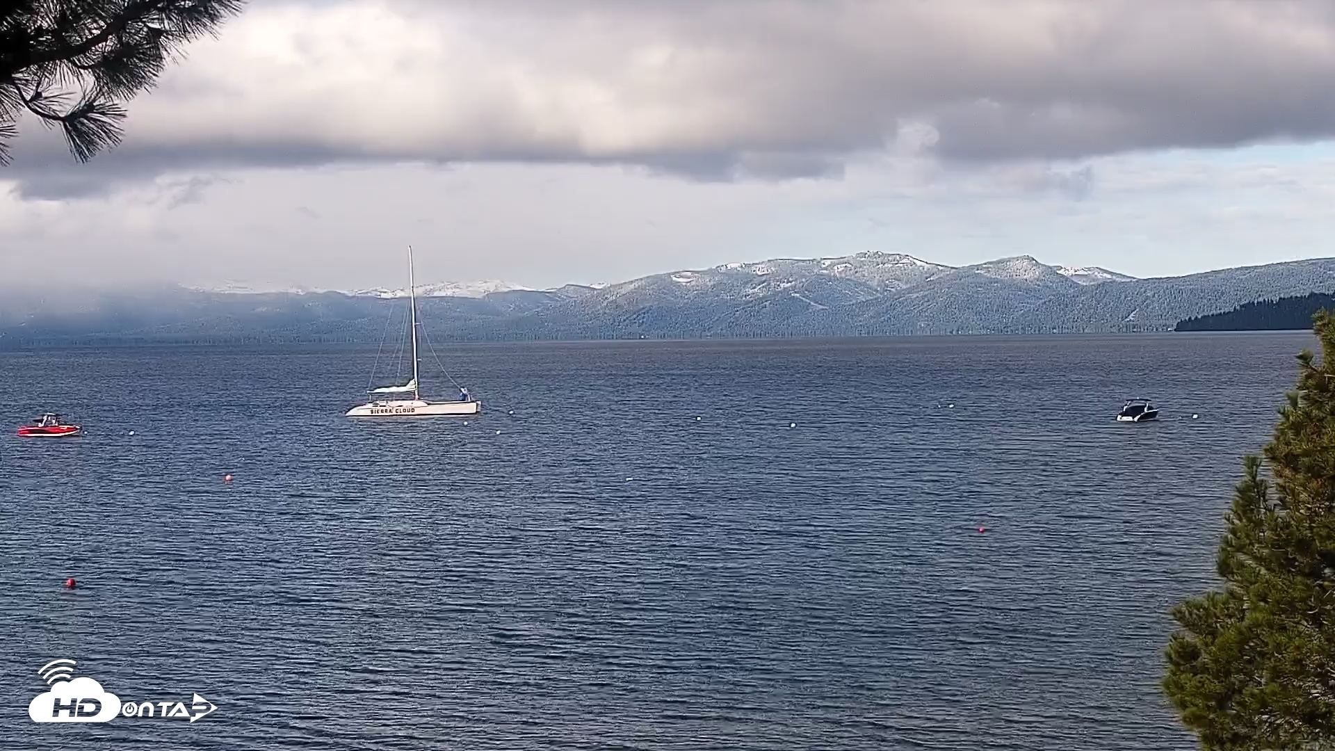 Snapshot of Kings Beach North Lake Tahoe Live Webcam taken May 27, 2026, 7:39am PDT