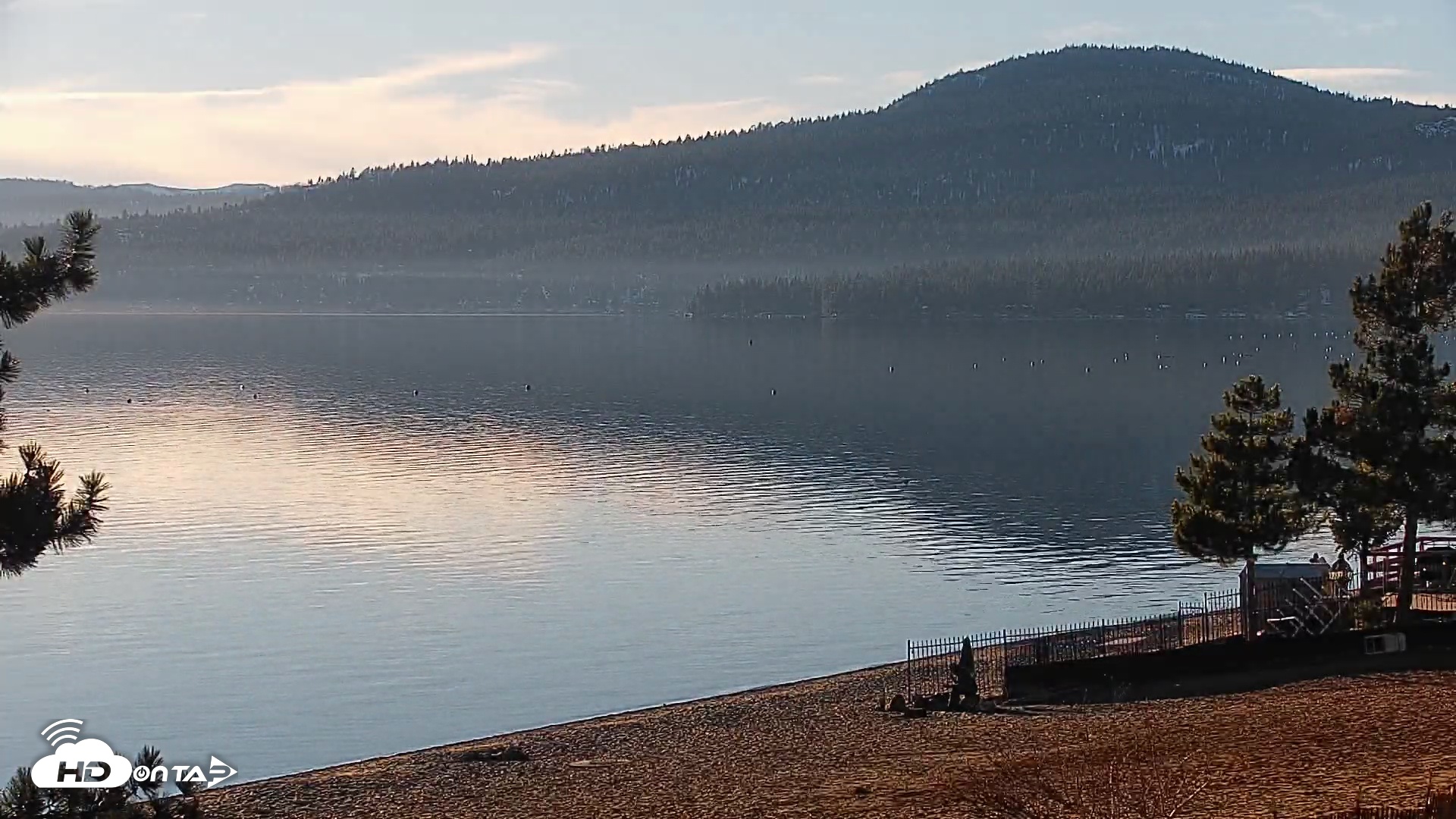 Snapshot of Kings Beach North Lake Tahoe Live Webcam taken Jan 18, 2026, 4:03pm PST