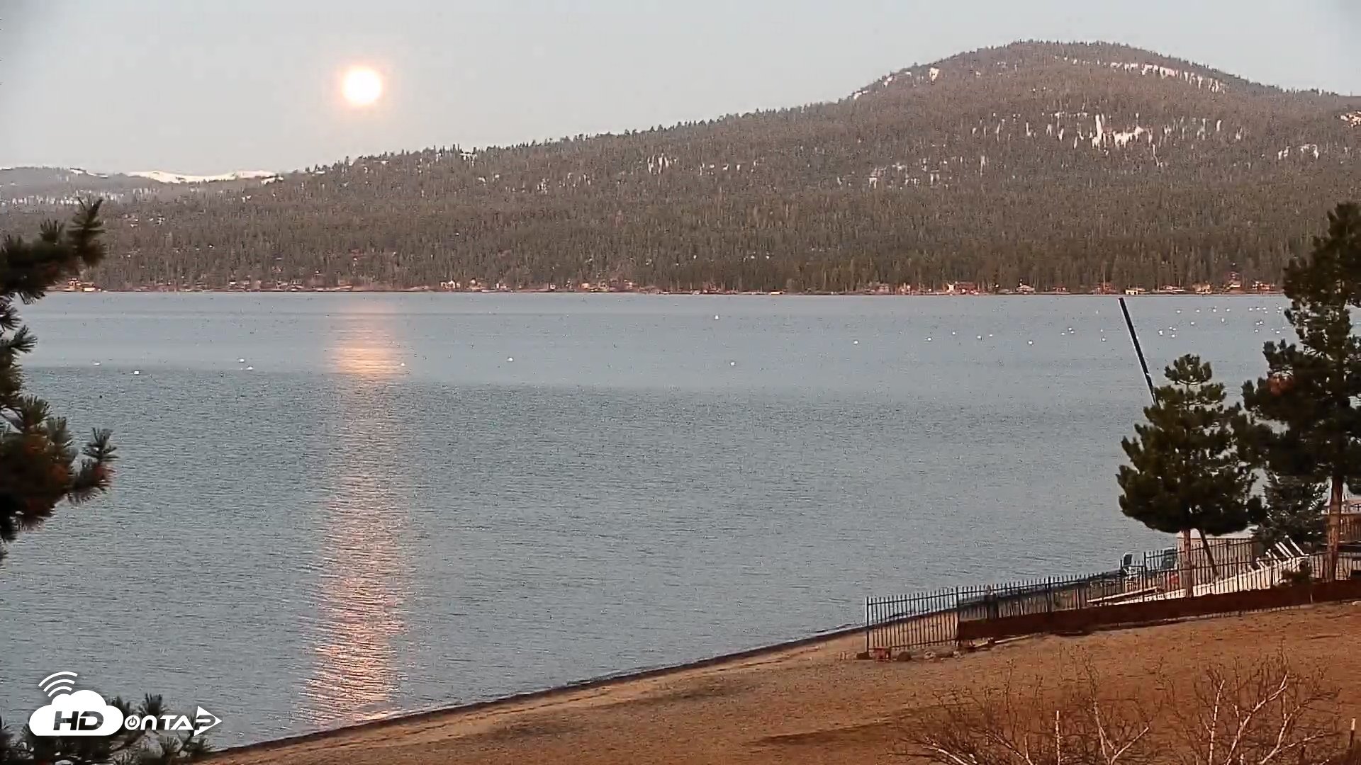 Snapshot of Kings Beach North Lake Tahoe Live Webcam taken Apr 13, 2025, 6:12am PDT
