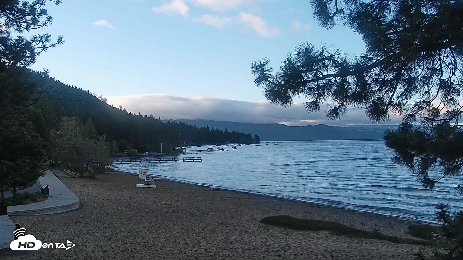 Snapshot of Kings Beach North Lake Tahoe Live Webcam taken Jun 9, 2026, 6:27am PDT