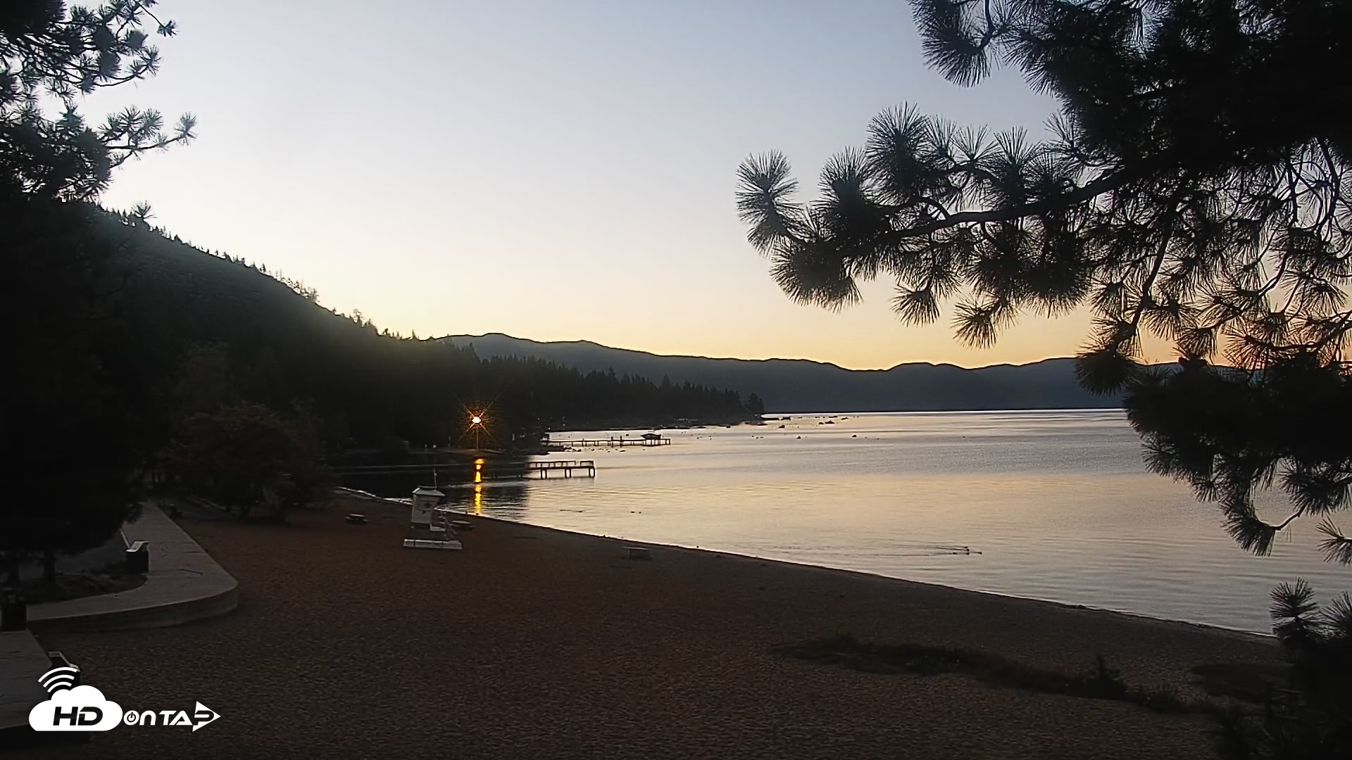 Snapshot of Kings Beach North Lake Tahoe Live Webcam taken Sep 19, 2026, 6:35am PDT