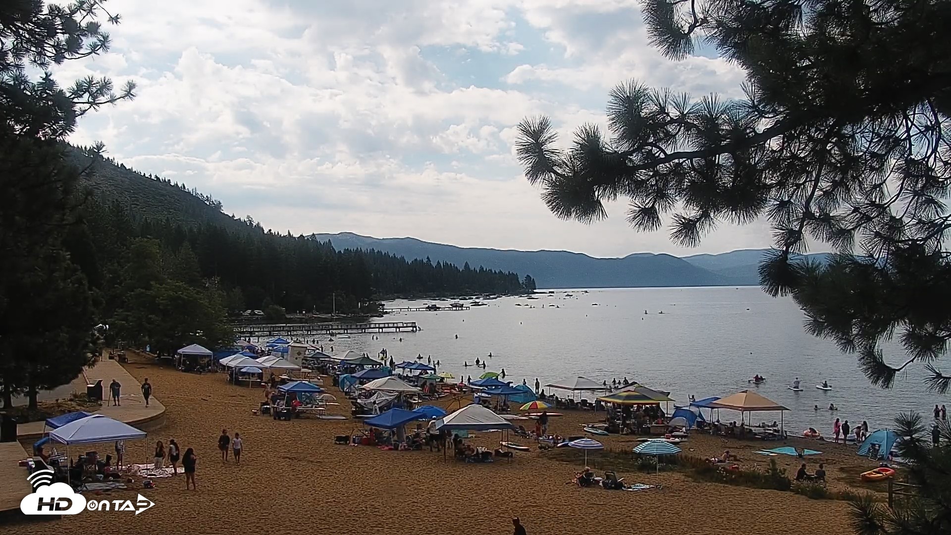 Snapshot of Kings Beach North Lake Tahoe Live Webcam taken Aug 8, 2026, 9:42am PDT