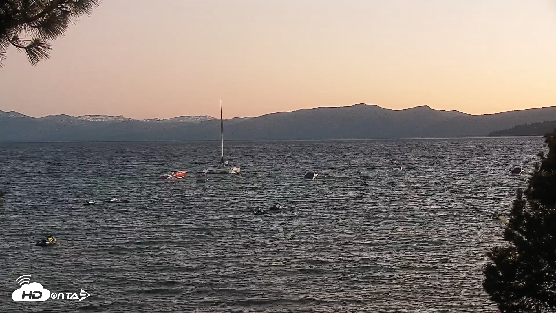 Snapshot of Kings Beach North Lake Tahoe Live Webcam taken Jun 19, 2026, 8:49pm PDT