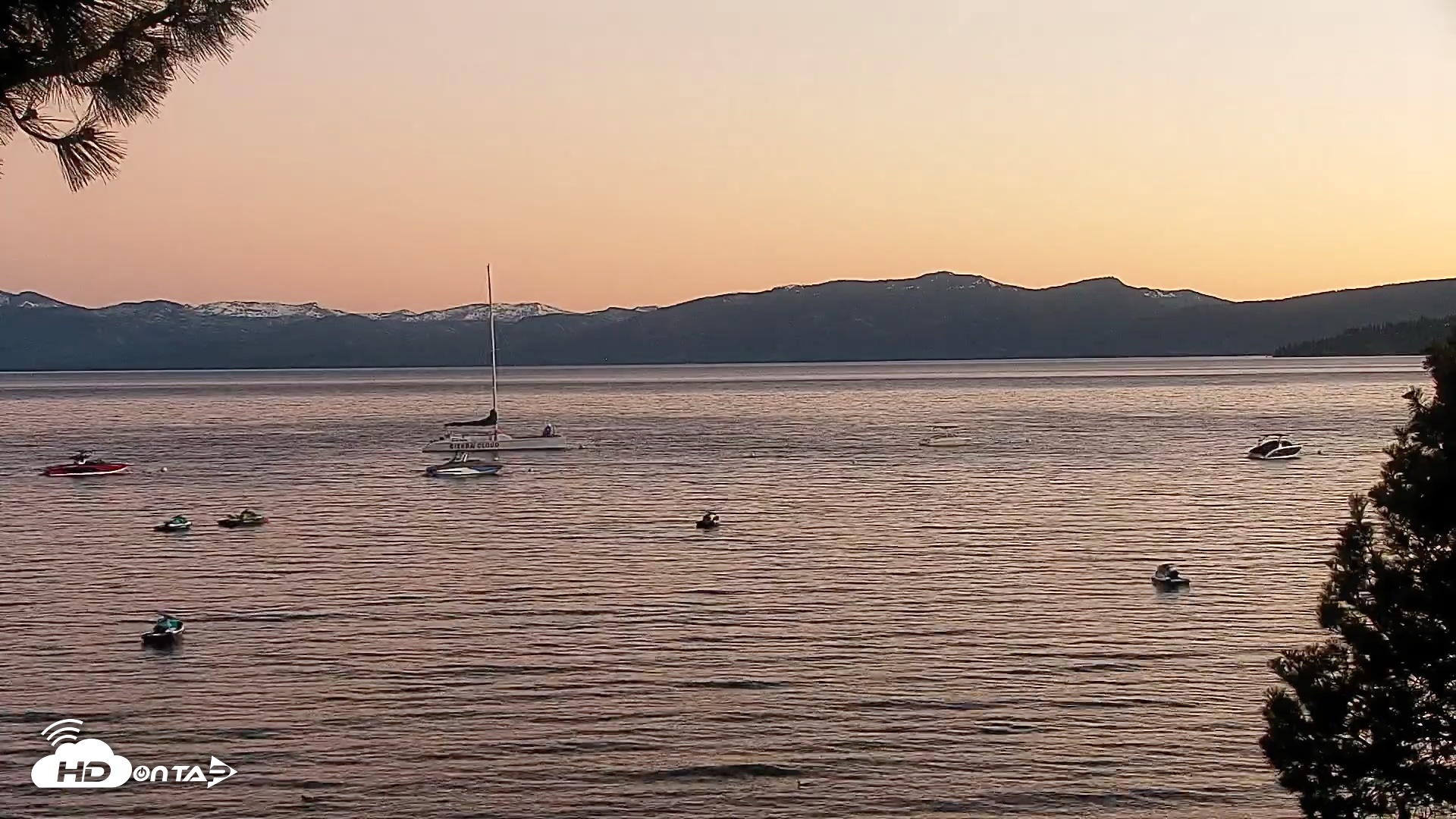 Snapshot of Kings Beach North Lake Tahoe Live Webcam taken Jun 9, 2026, 8:39pm PDT