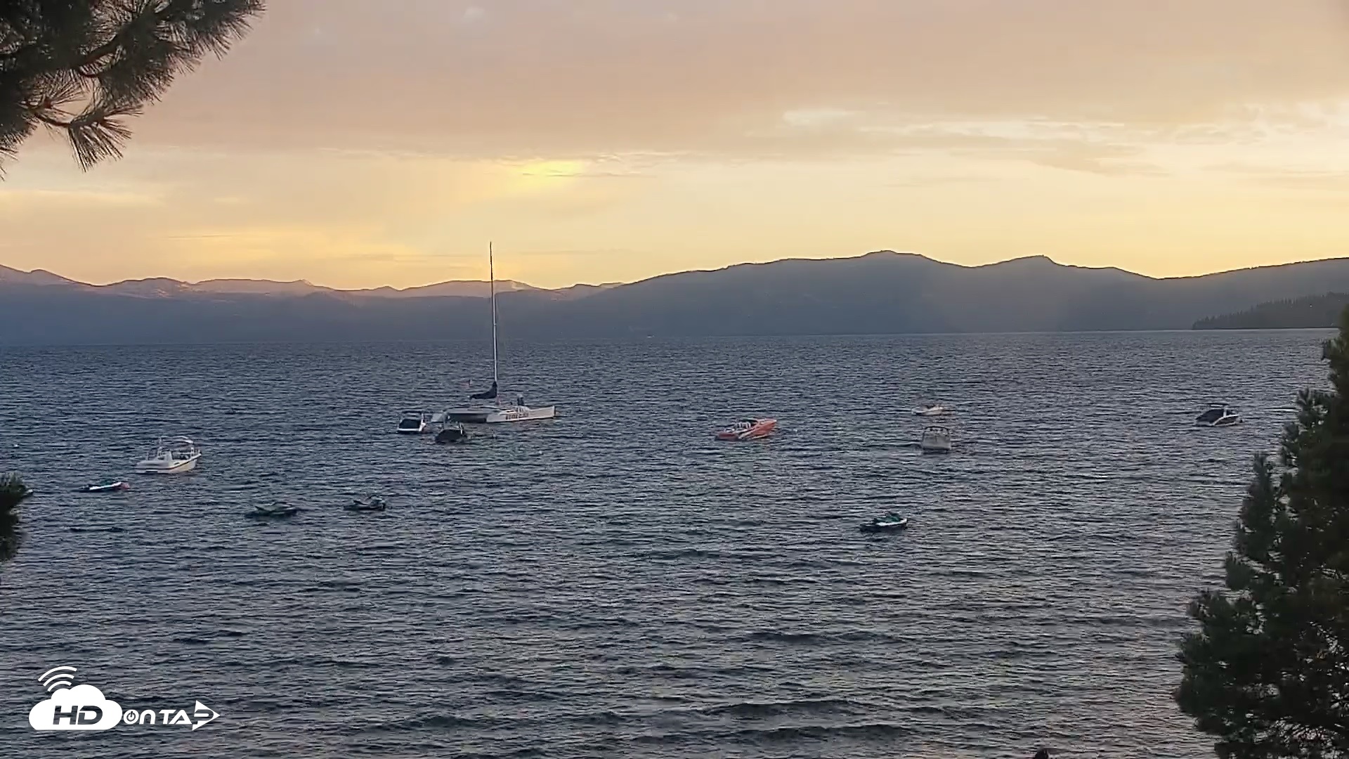 Snapshot of Kings Beach North Lake Tahoe Live Webcam taken Aug 17, 2026, 7:46pm PDT