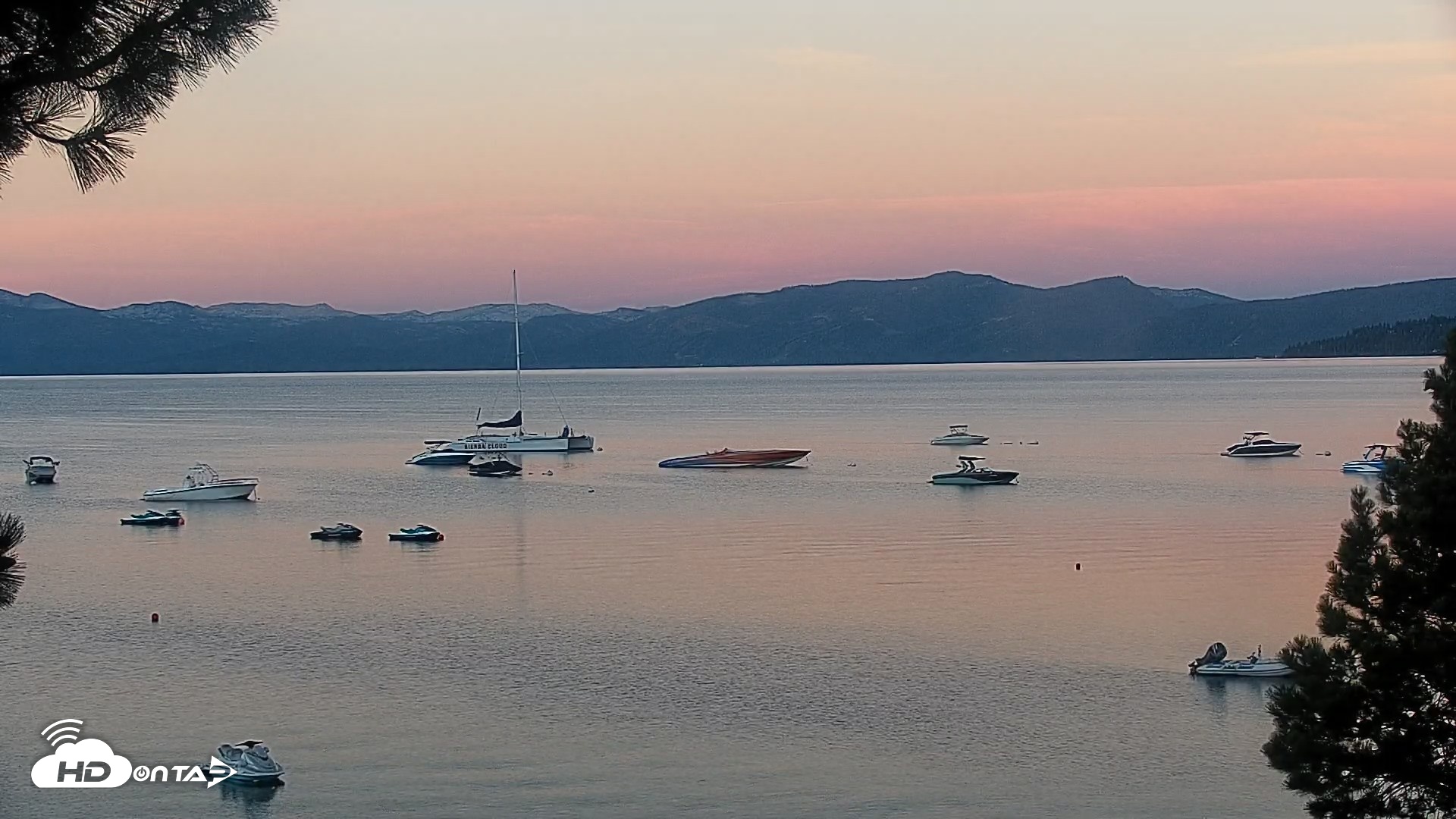 Snapshot of Kings Beach North Lake Tahoe Live Webcam taken Aug 20, 2026, 6:16am PDT