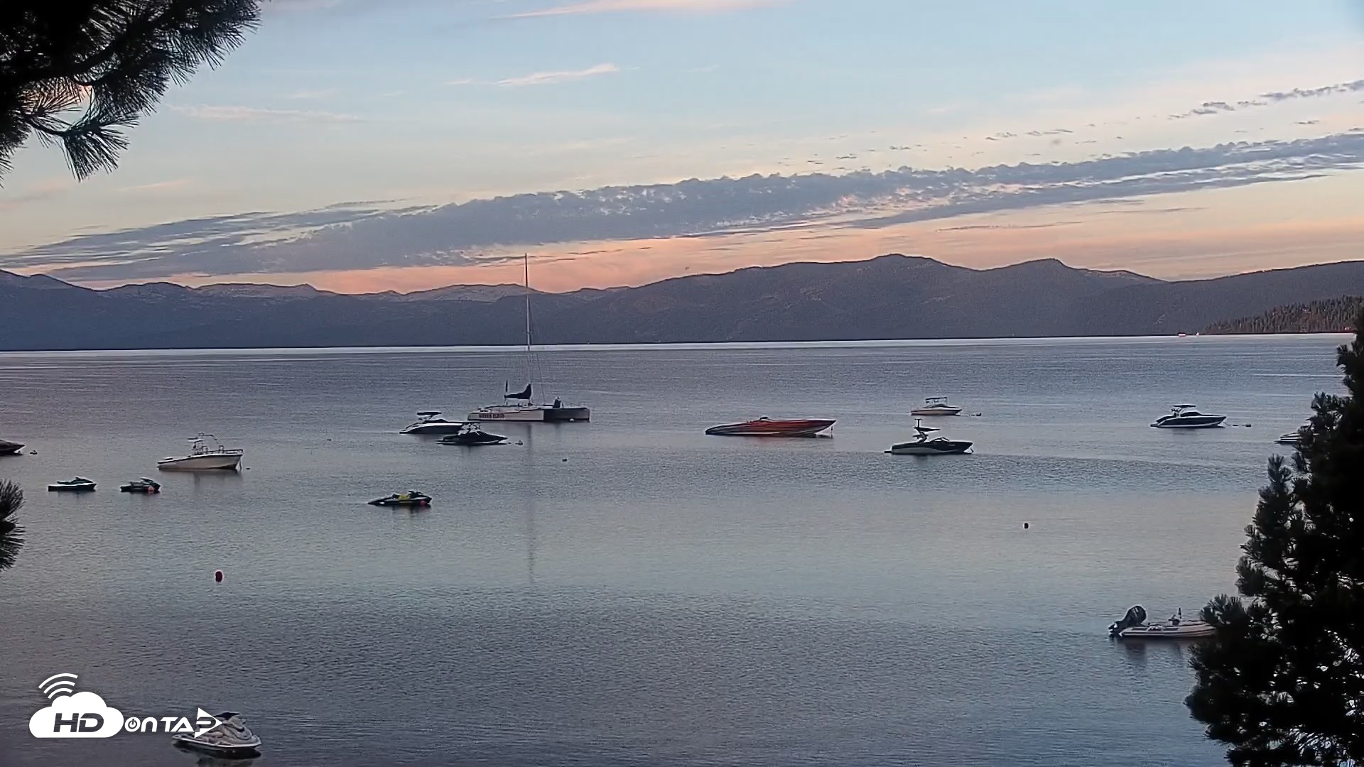 Snapshot of Kings Beach North Lake Tahoe Live Webcam taken Aug 21, 2026, 6:38am PDT