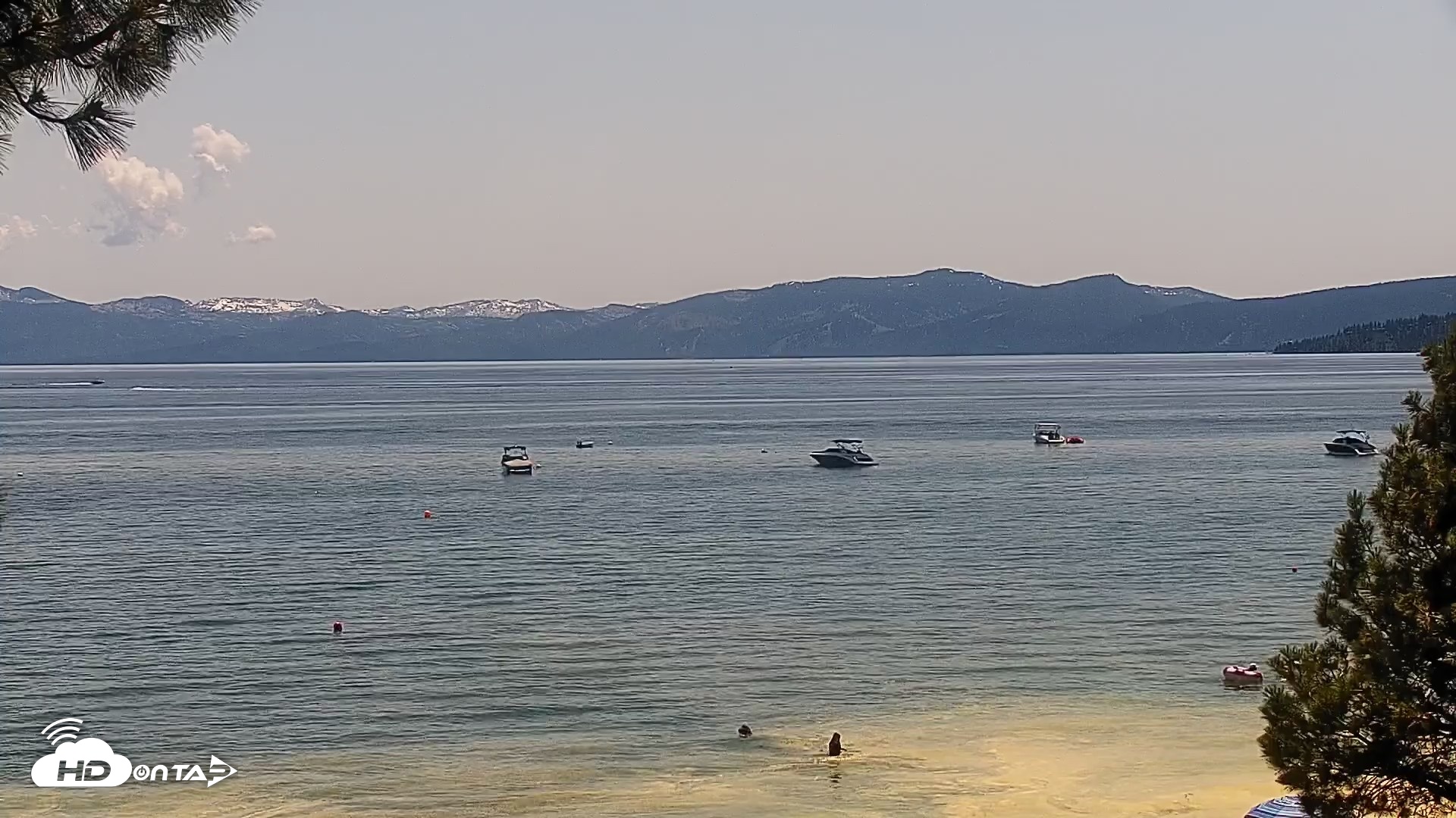 Snapshot of Kings Beach North Lake Tahoe Live Webcam taken Jun 18, 2026, 2:17pm PDT