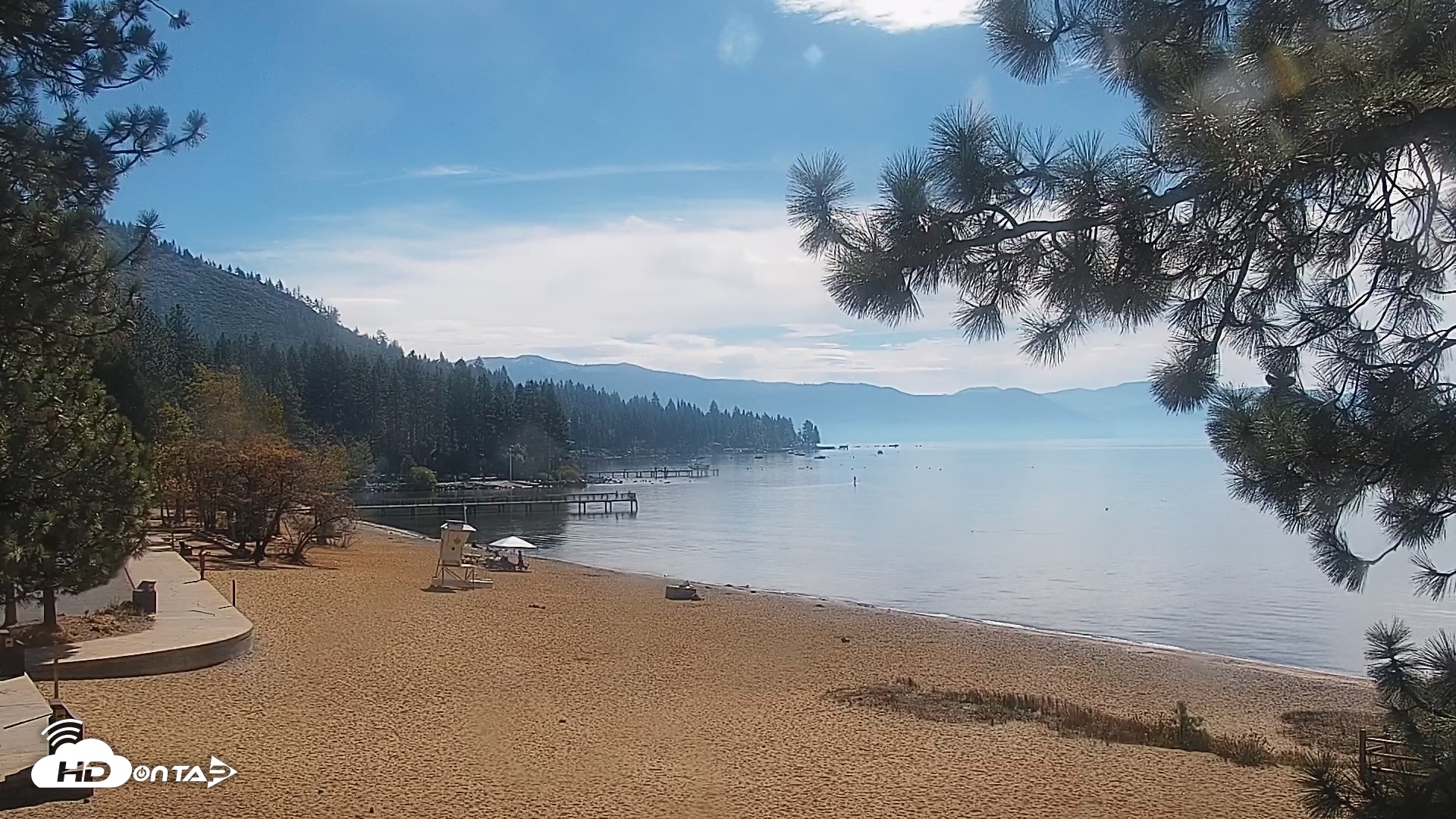 Snapshot of Kings Beach North Lake Tahoe Live Webcam taken Oct 2, 2026, 10:54am PDT