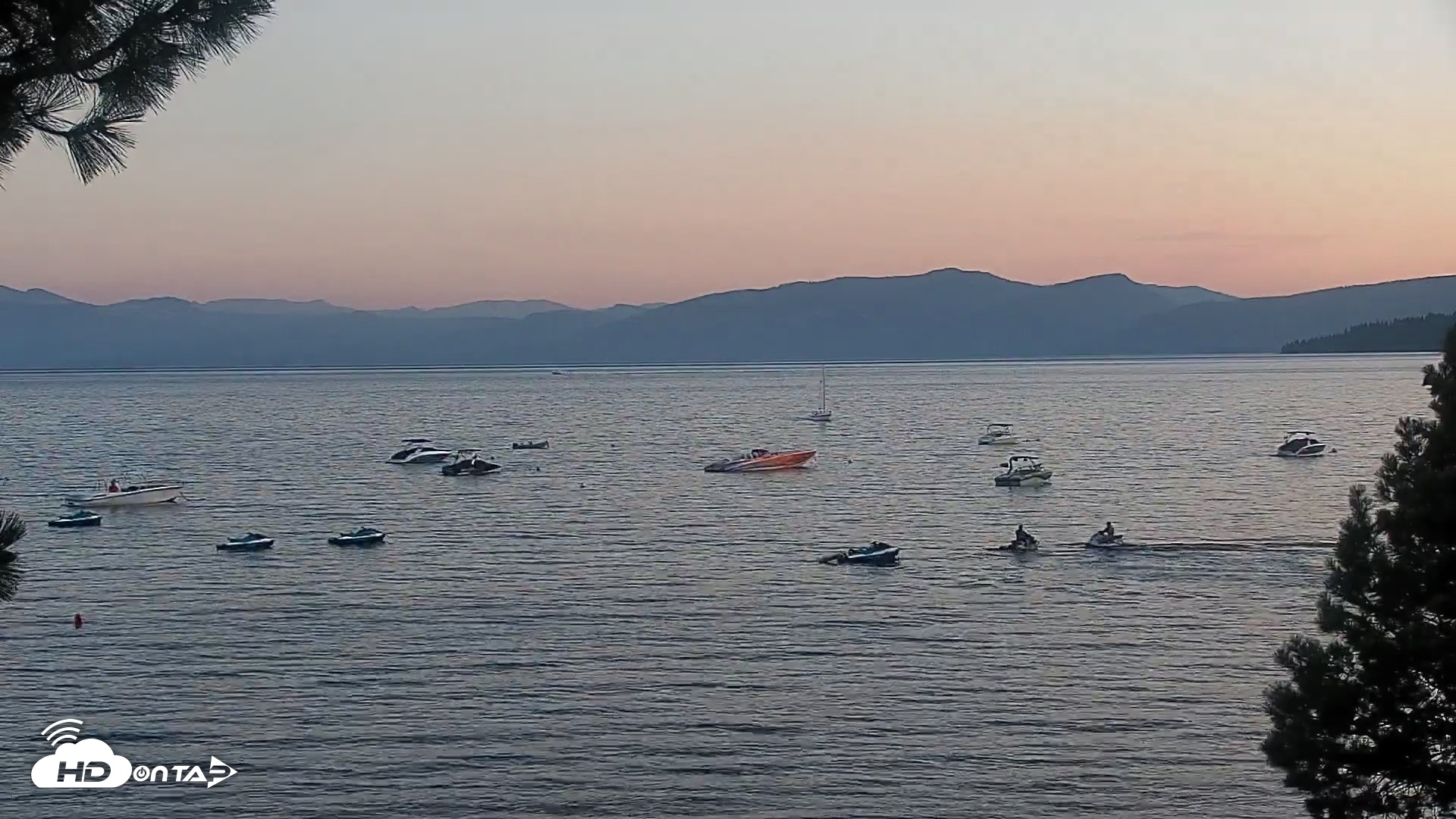 Snapshot of Kings Beach North Lake Tahoe Live Webcam taken Aug 8, 2026, 7:57pm PDT