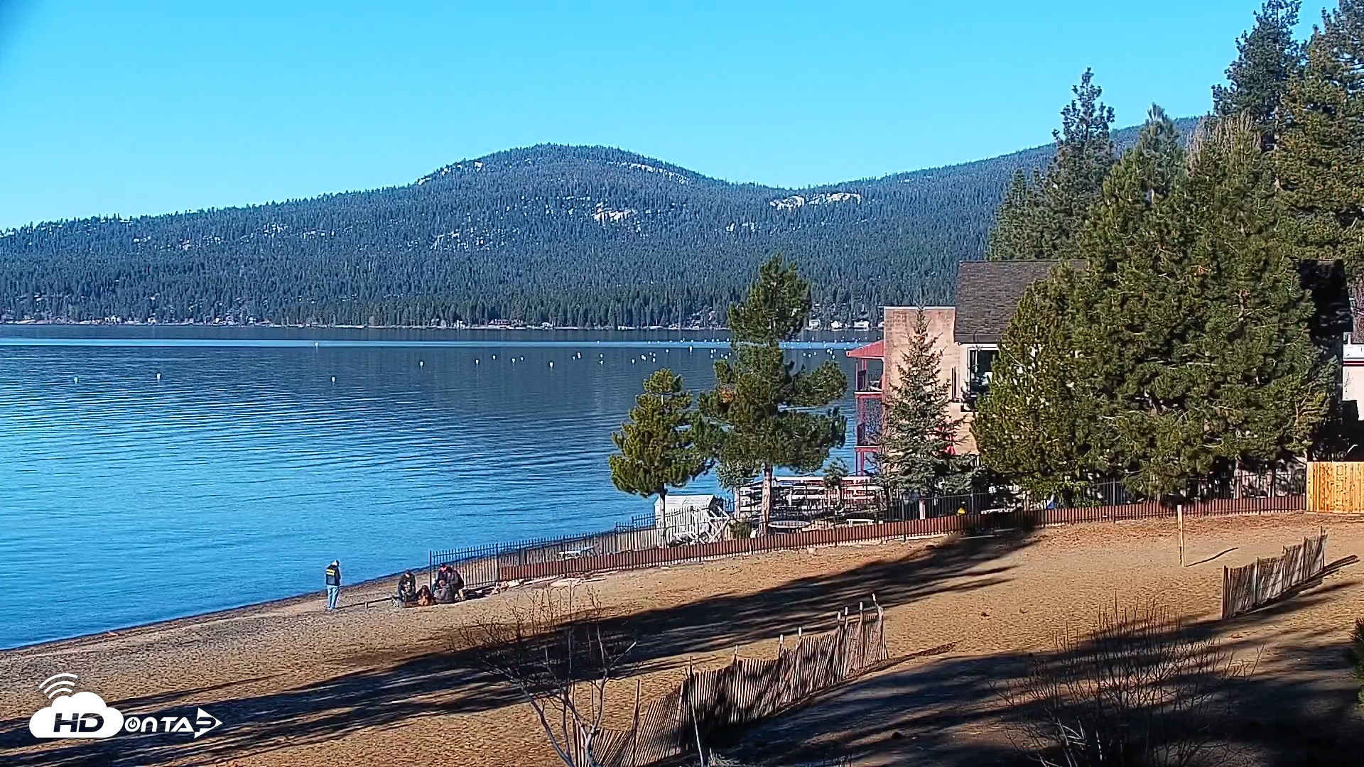 Snapshot of Kings Beach North Lake Tahoe Live Webcam taken Mar 8, 2026, 8:58am PDT