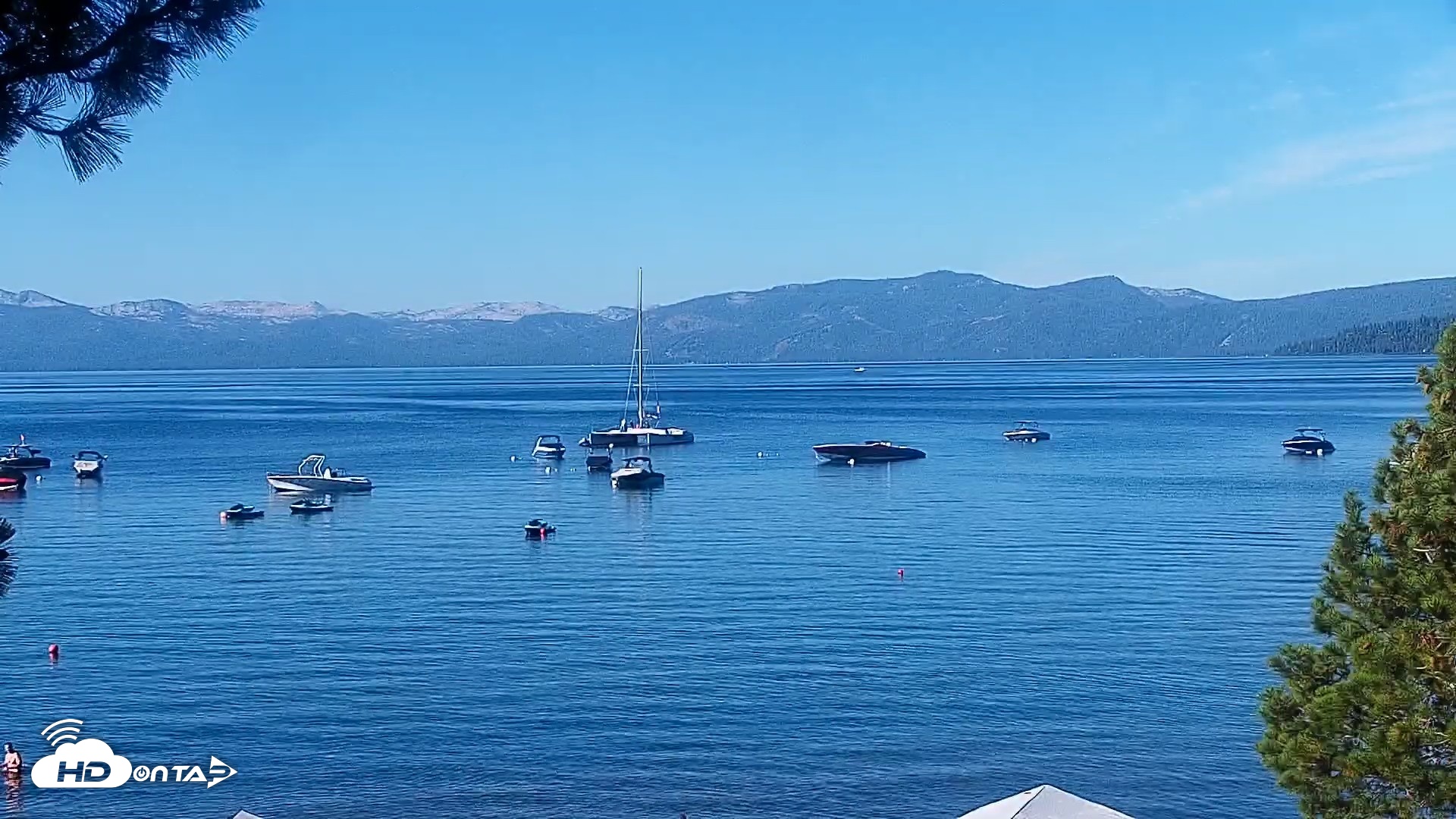 Snapshot of Kings Beach North Lake Tahoe Live Webcam taken Jul 25, 2026, 8:30am PDT