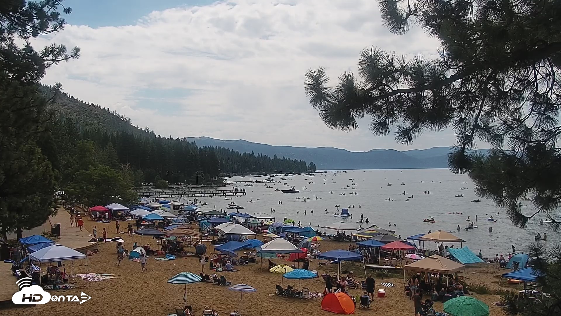 Snapshot of Kings Beach North Lake Tahoe Live Webcam taken Aug 8, 2026, 11:34am PDT