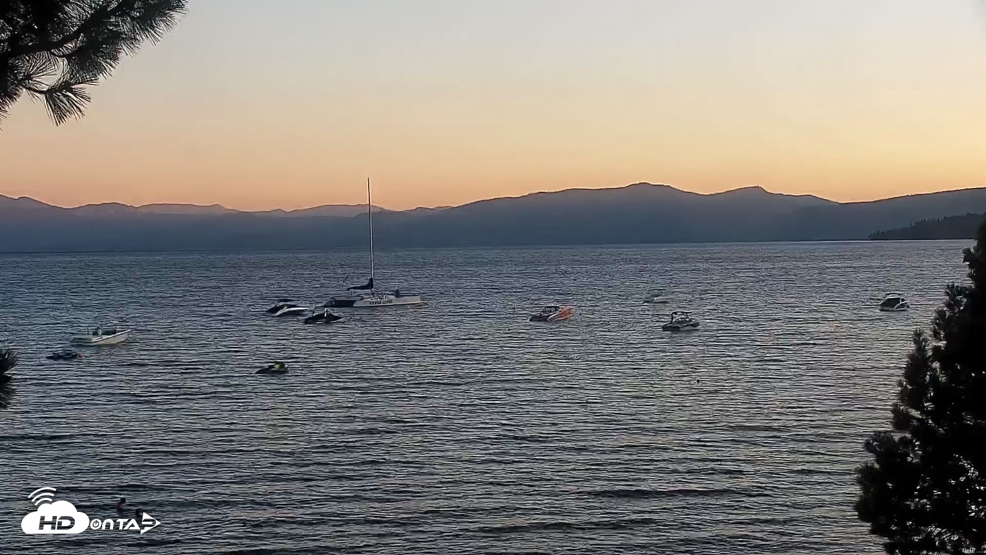 Snapshot of Kings Beach North Lake Tahoe Live Webcam taken Aug 11, 2026, 7:47pm PDT