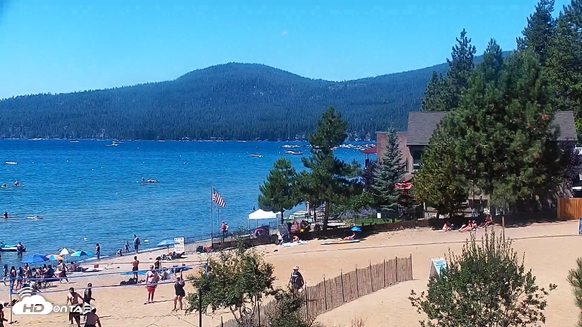 Snapshot of Kings Beach North Lake Tahoe Live Webcam taken Aug 22, 2026, 12:03pm PDT