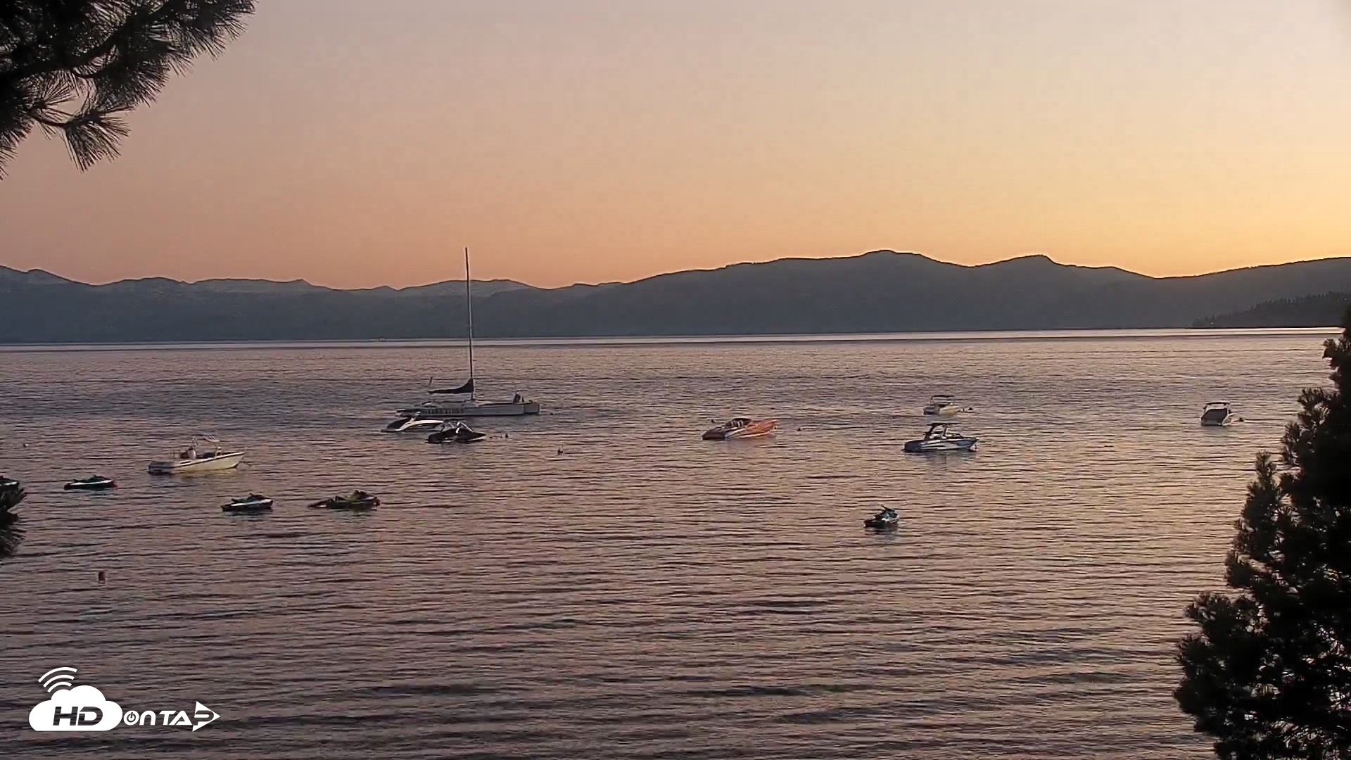 Snapshot of Kings Beach North Lake Tahoe Live Webcam taken Aug 3, 2026, 8:26pm PDT