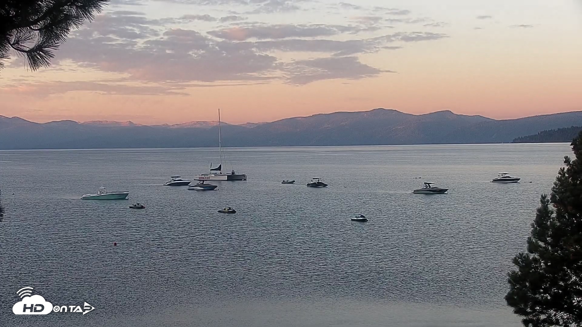 Snapshot of Kings Beach North Lake Tahoe Live Webcam taken Sep 21, 2026, 6:54am PDT
