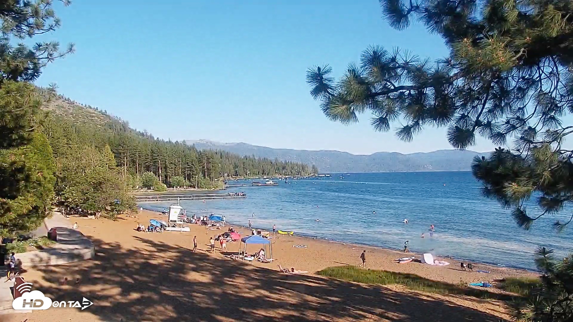 Snapshot of Kings Beach North Lake Tahoe Live Webcam taken Jun 16, 2026, 6:44pm PDT