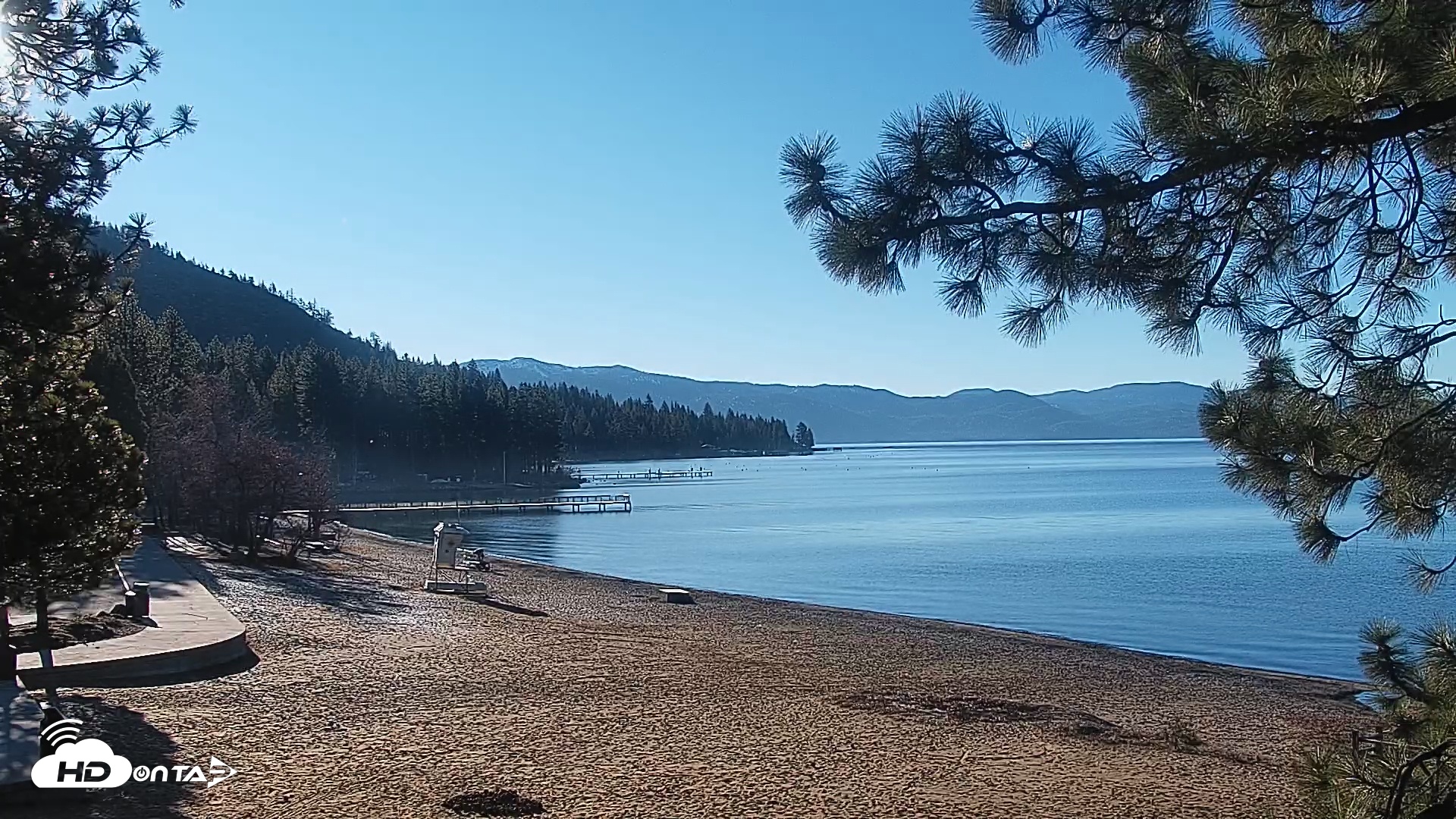Snapshot of Kings Beach North Lake Tahoe Live Webcam taken Mar 8, 2026, 8:41am PDT