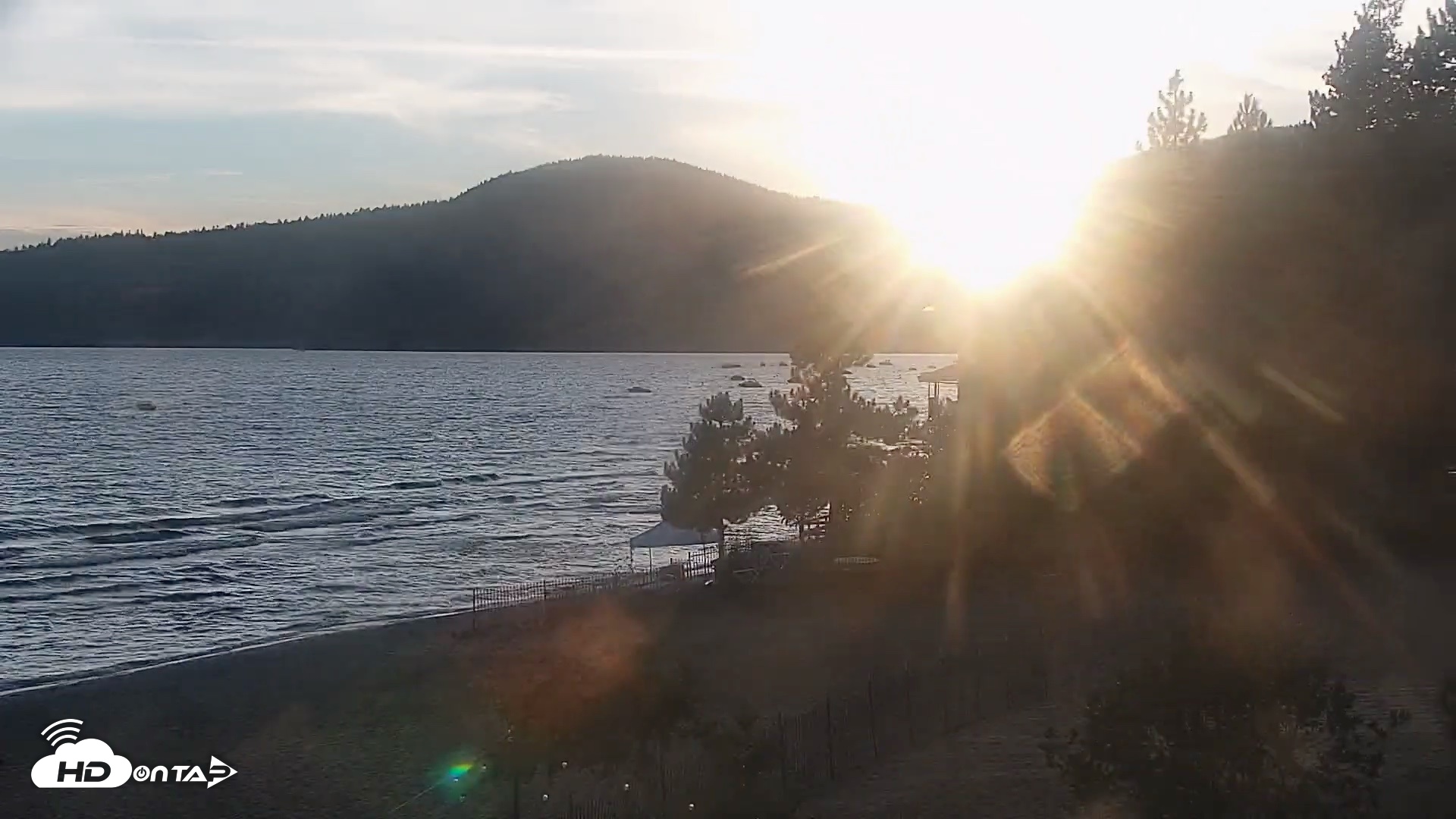 Snapshot of Kings Beach North Lake Tahoe Live Webcam taken Sep 24, 2026, 6:35pm PDT