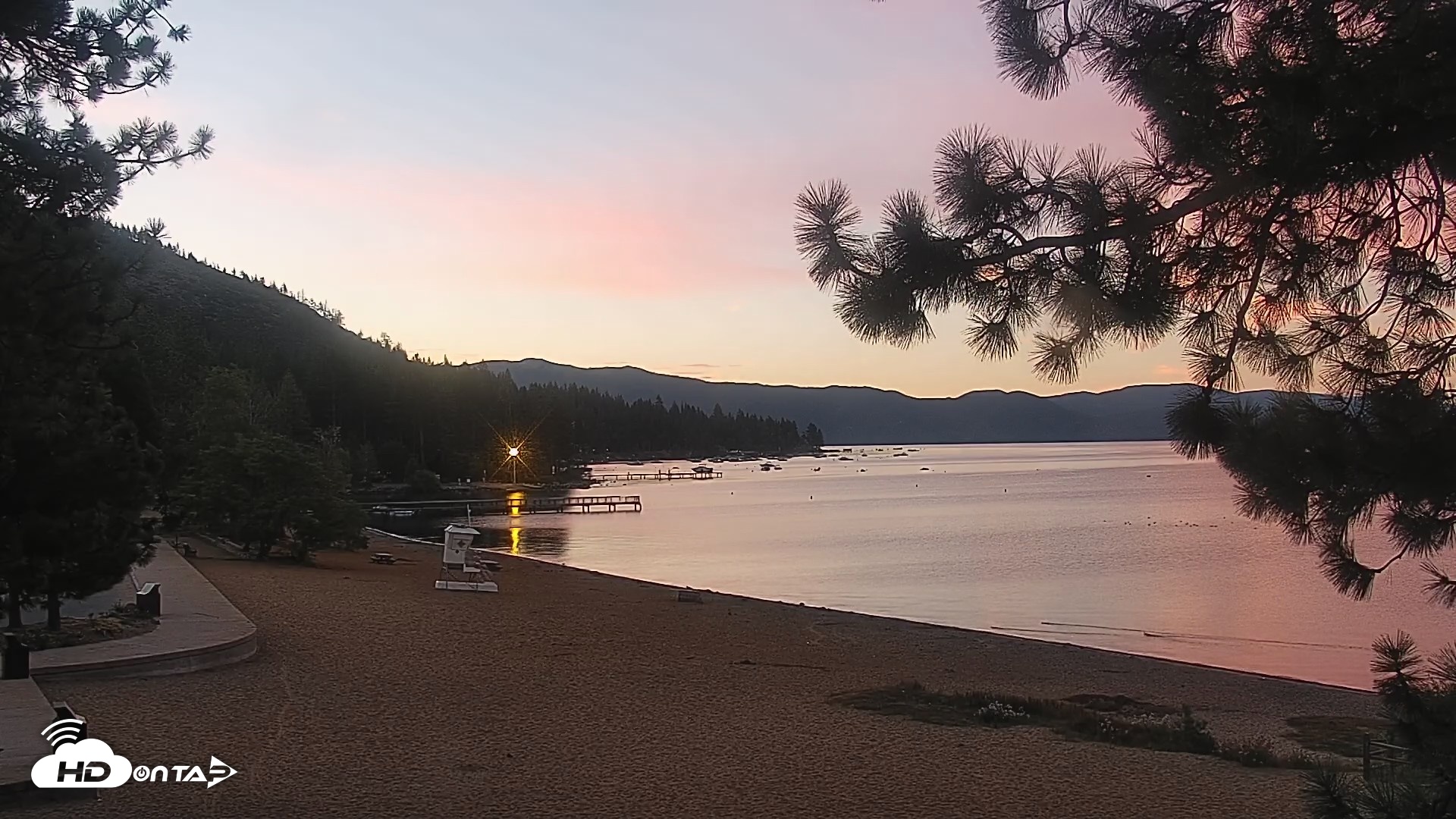 Snapshot of Kings Beach North Lake Tahoe Live Webcam taken Aug 17, 2026, 6:07am PDT