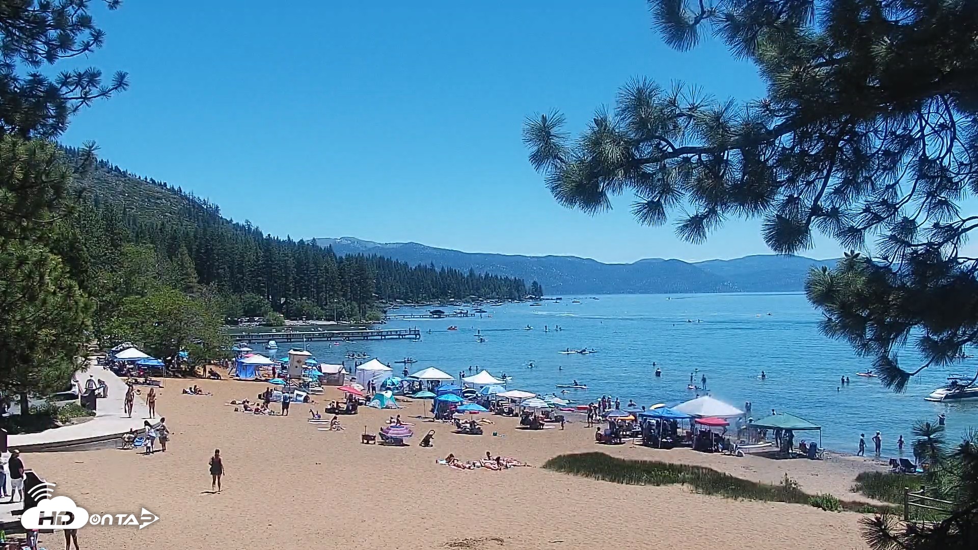 Snapshot of Kings Beach North Lake Tahoe Live Webcam taken Jun 16, 2026, 1:17pm PDT