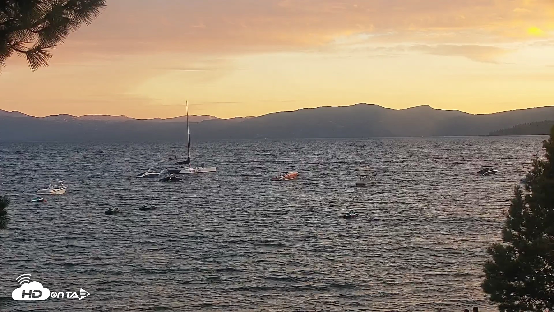 Snapshot of Kings Beach North Lake Tahoe Live Webcam taken Aug 17, 2026, 7:53pm PDT
