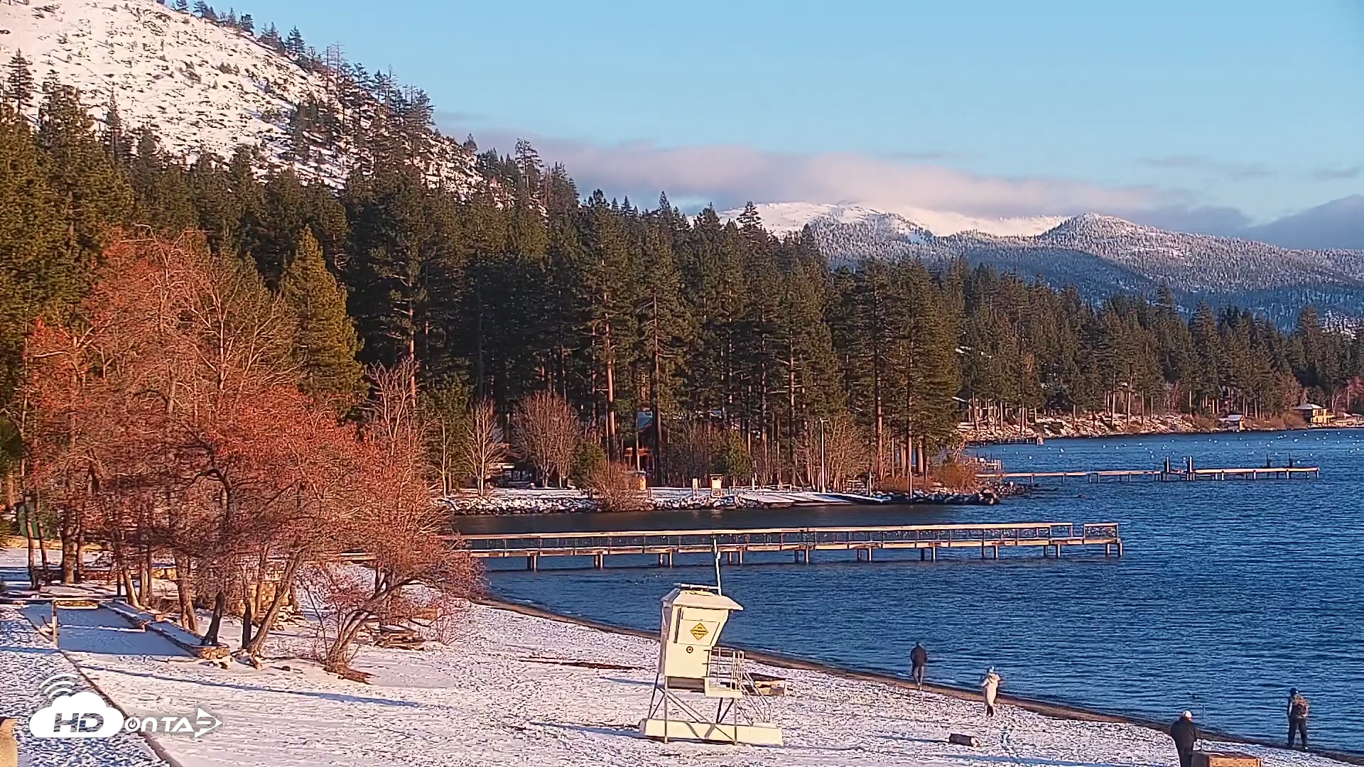 Snapshot of Kings Beach North Lake Tahoe Live Webcam taken Jan 8, 2026, 4:36pm PST
