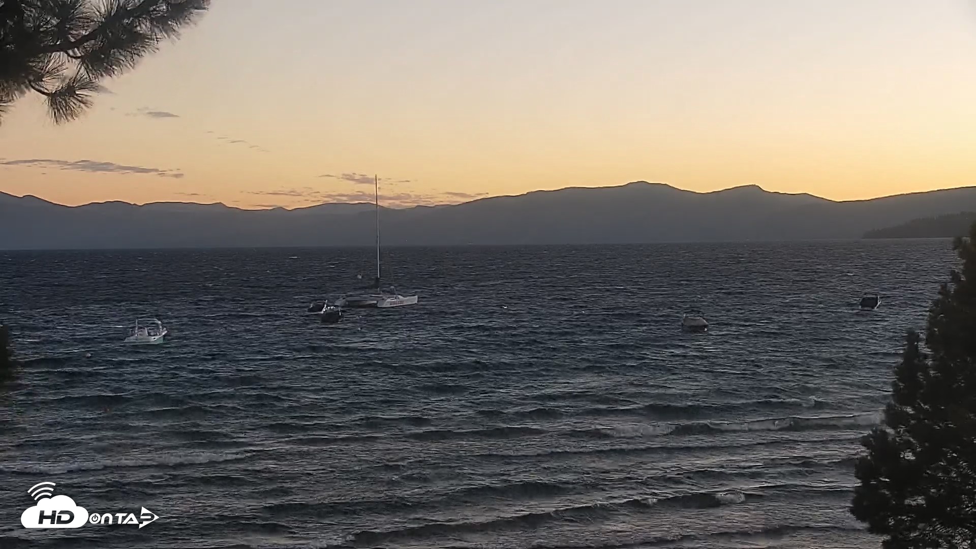 Snapshot of Kings Beach North Lake Tahoe Live Webcam taken Sep 12, 2026, 7:25pm PDT