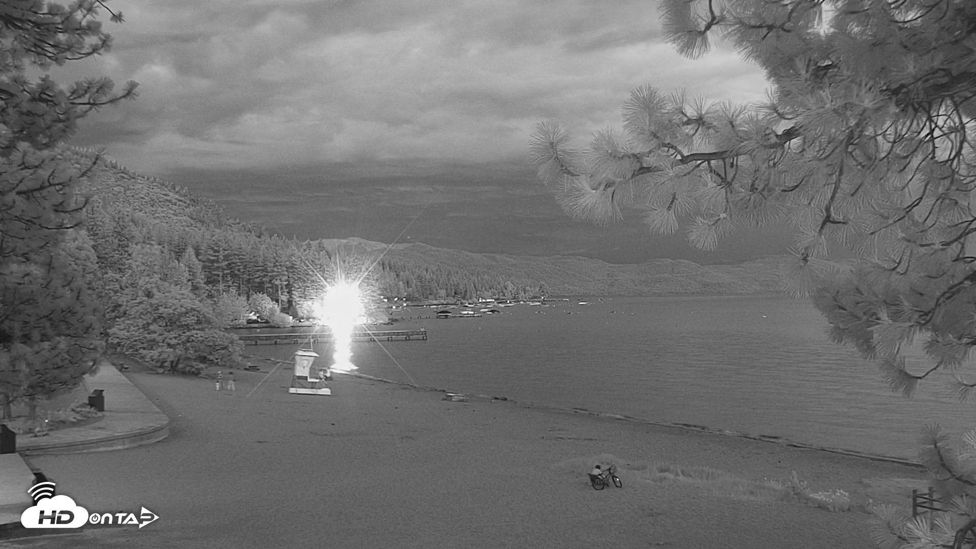 Snapshot of Kings Beach North Lake Tahoe Live Webcam taken Jul 20, 2026, 8:52pm PDT