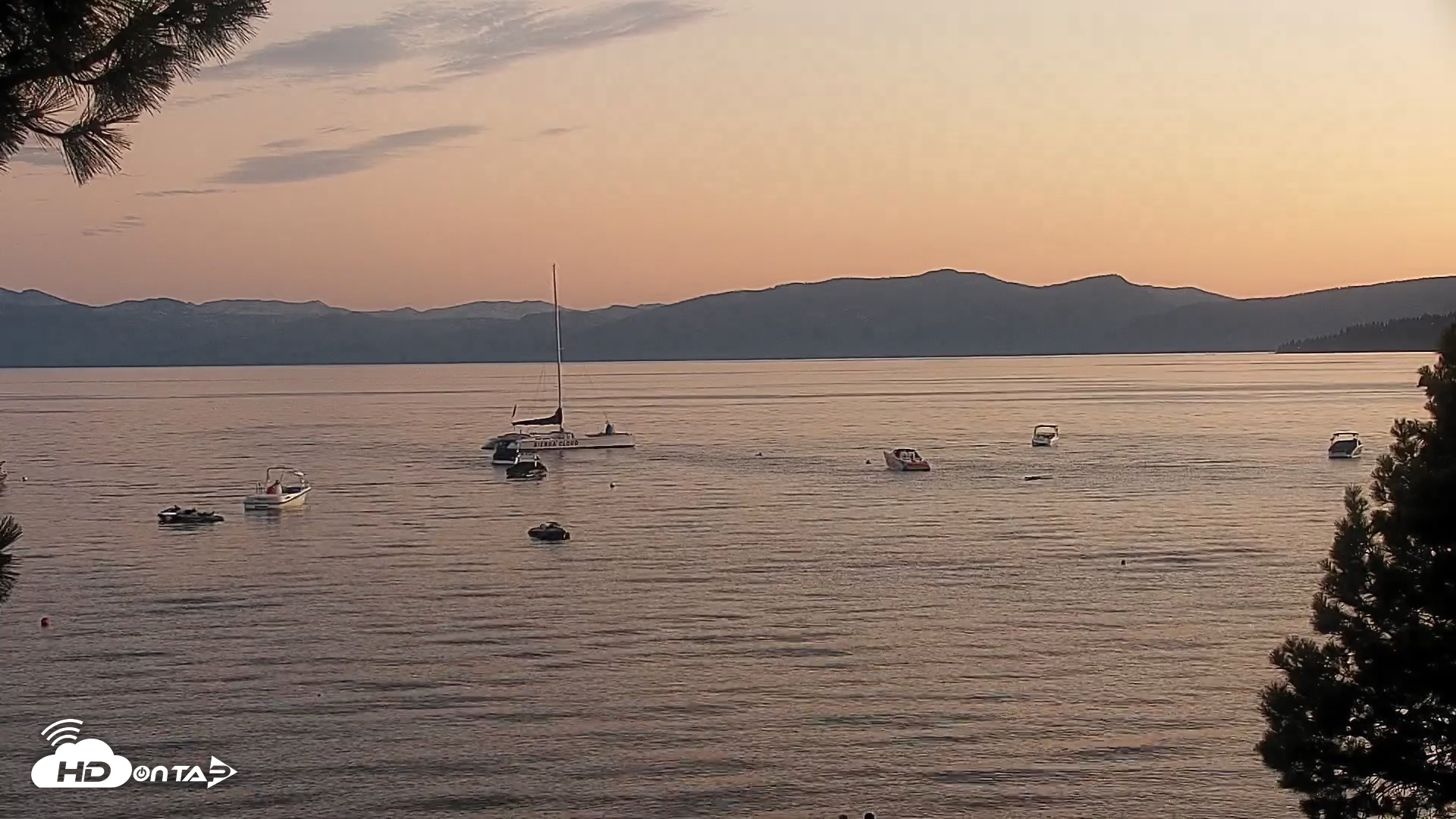 Snapshot of Kings Beach North Lake Tahoe Live Webcam taken Aug 7, 2026, 8:18pm PDT