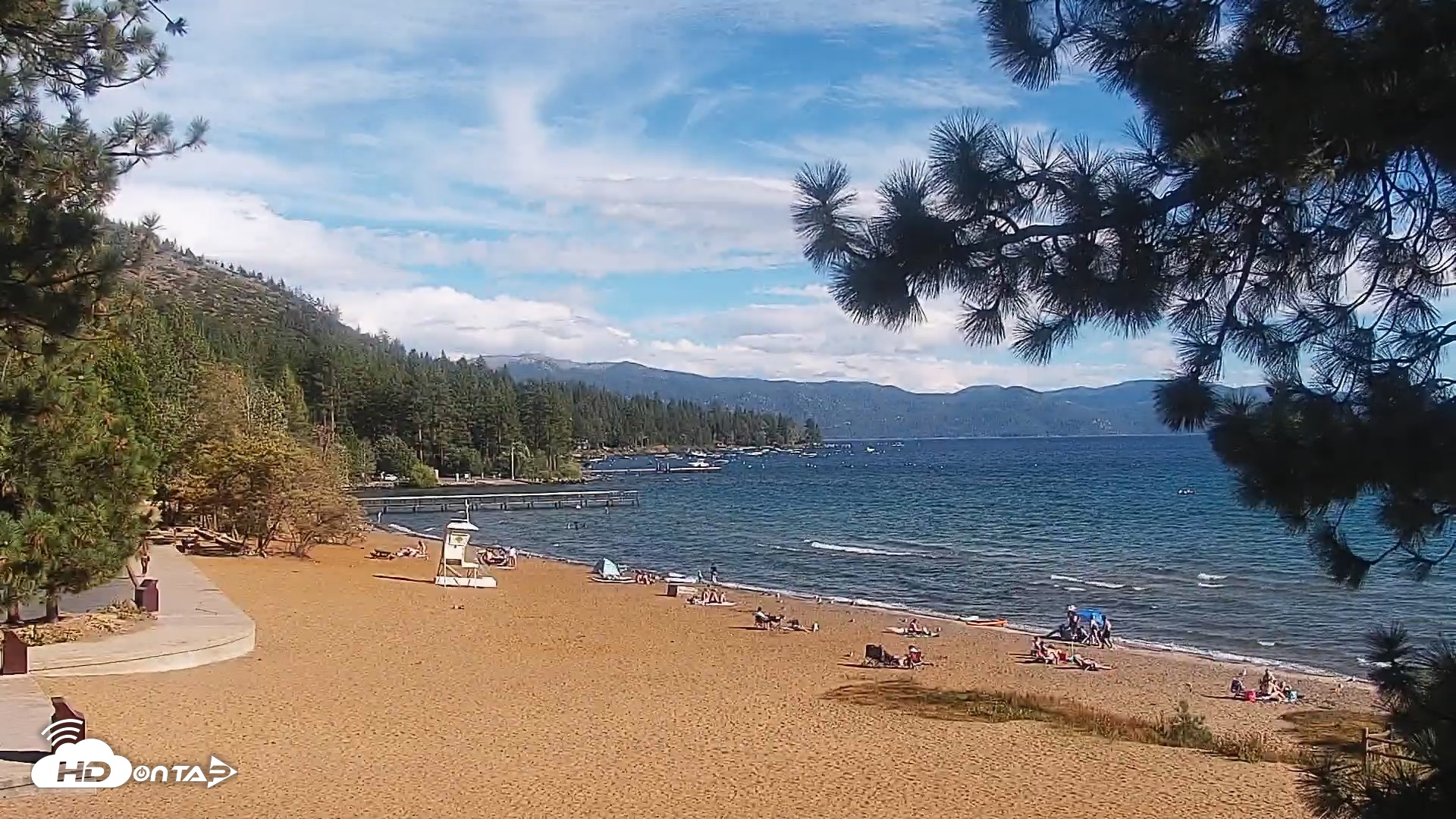 Snapshot of Kings Beach North Lake Tahoe Live Webcam taken Sep 10, 2026, 4:23pm PDT