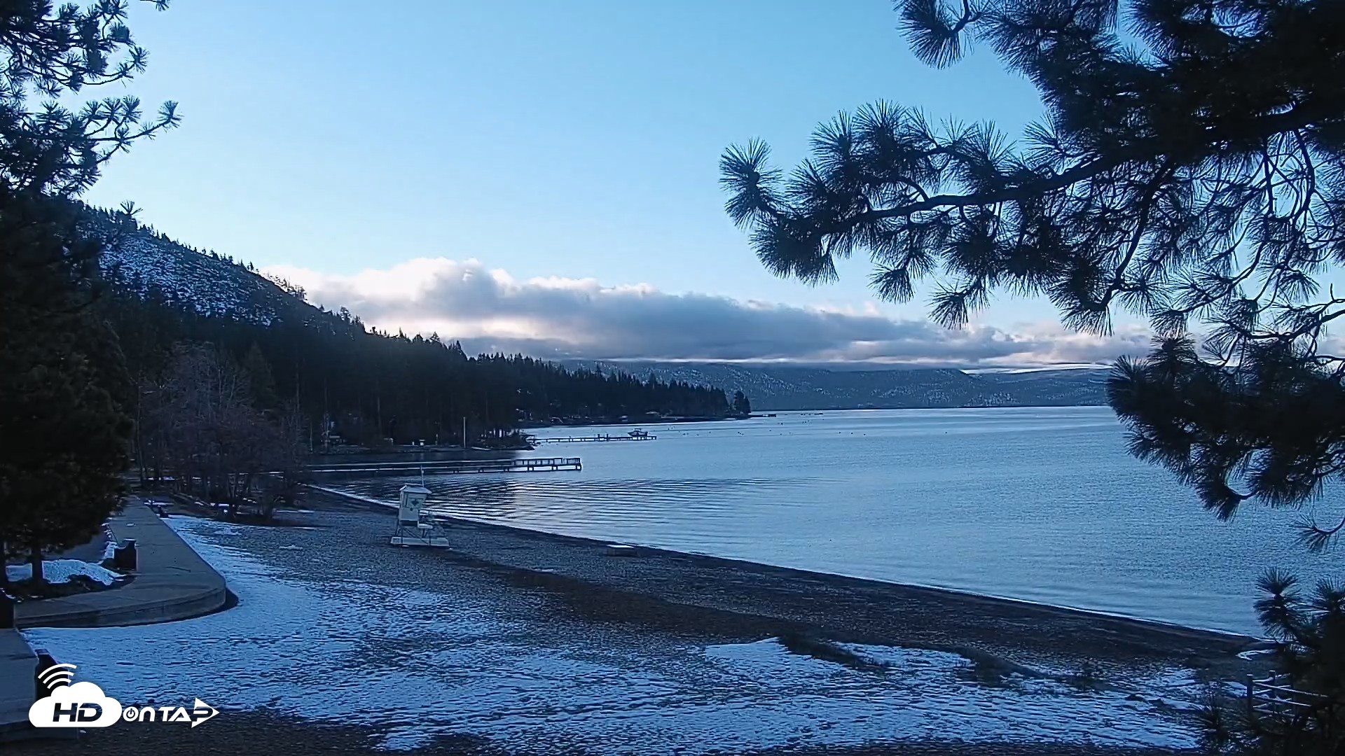 Snapshot of Kings Beach North Lake Tahoe Live Webcam taken Apr 14, 2026, 7:07am PDT