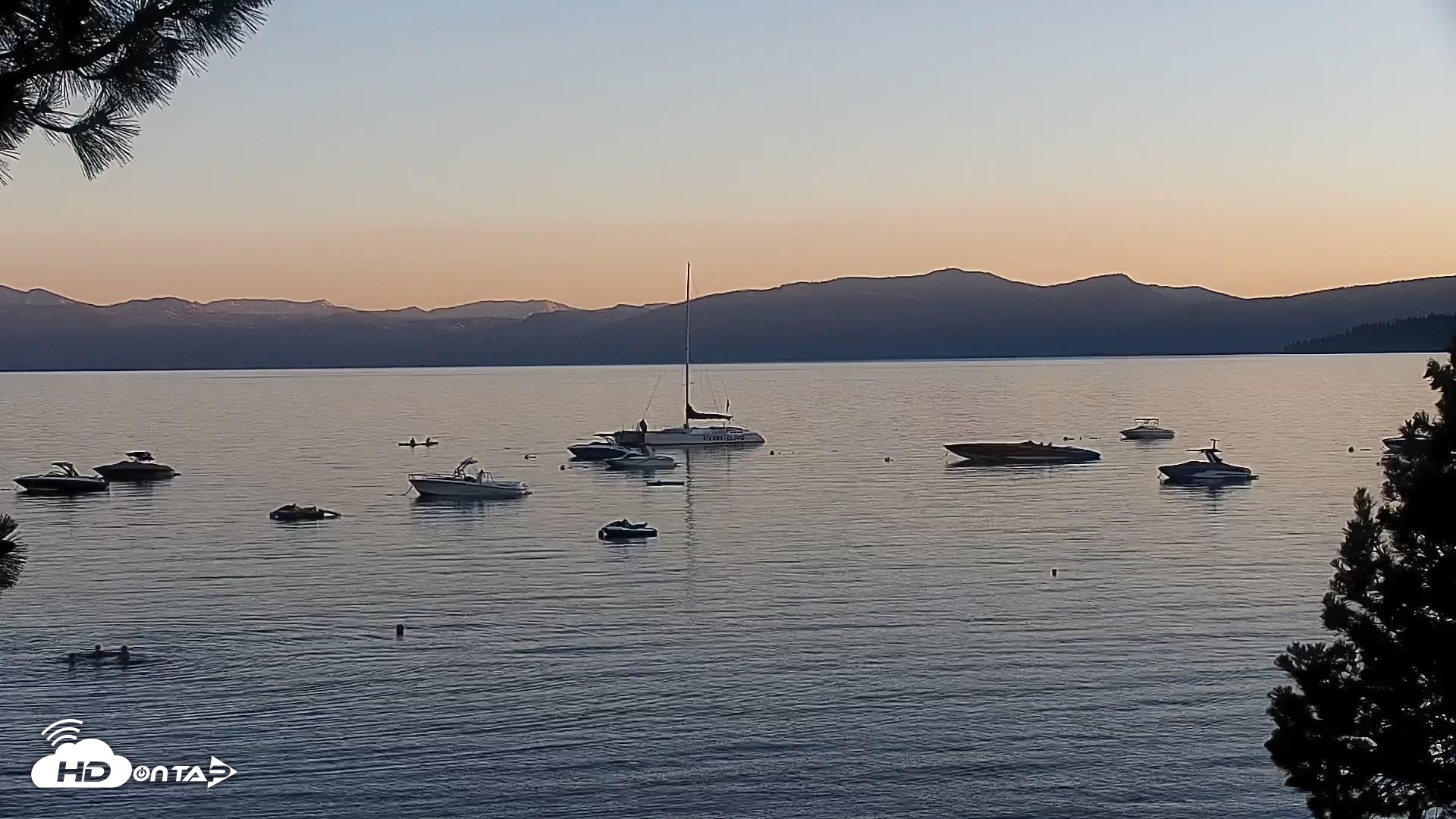 Snapshot of Kings Beach North Lake Tahoe Live Webcam taken Jul 14, 2026, 8:08pm PDT