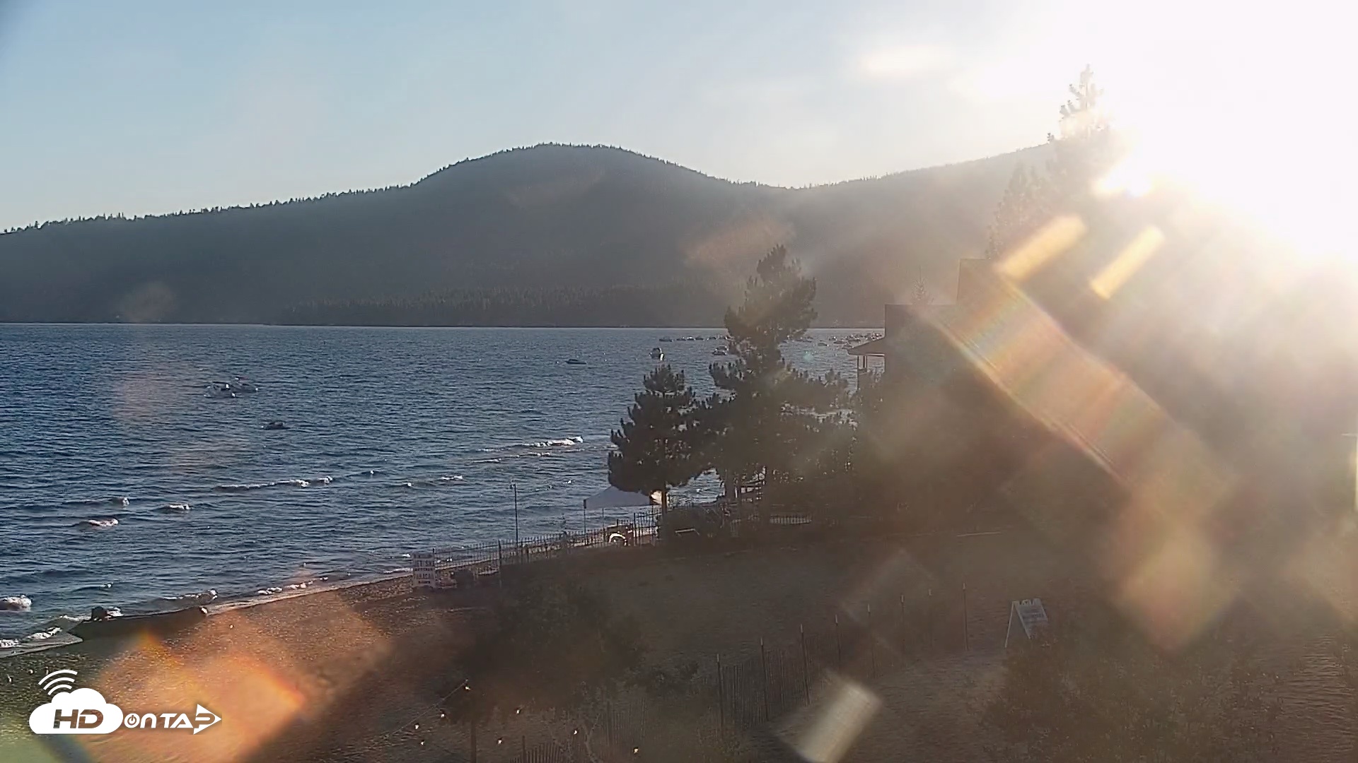 Snapshot of Kings Beach North Lake Tahoe Live Webcam taken Aug 29, 2026, 6:57pm PDT