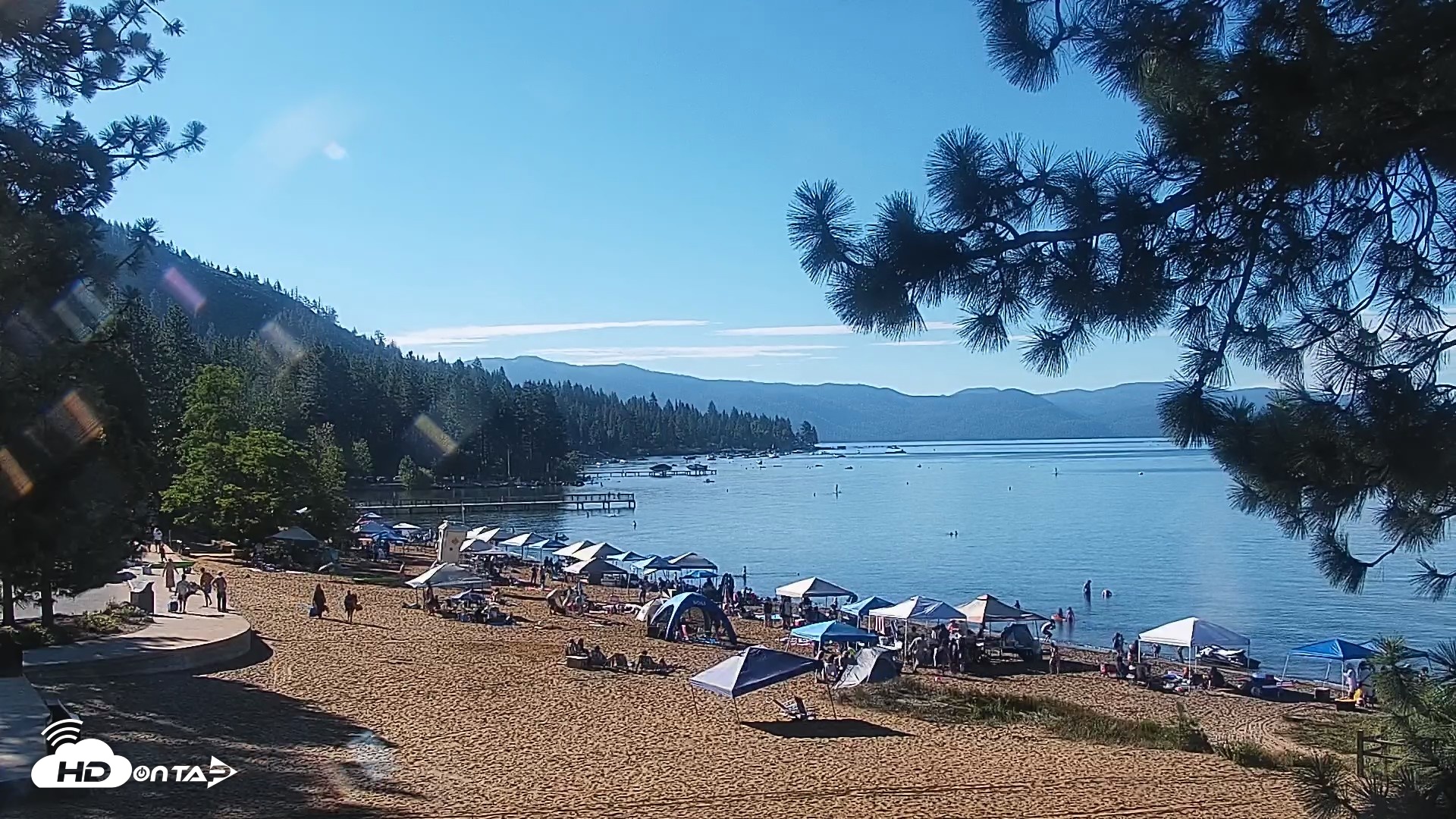 Snapshot of Kings Beach North Lake Tahoe Live Webcam taken Jul 25, 2026, 8:31am PDT