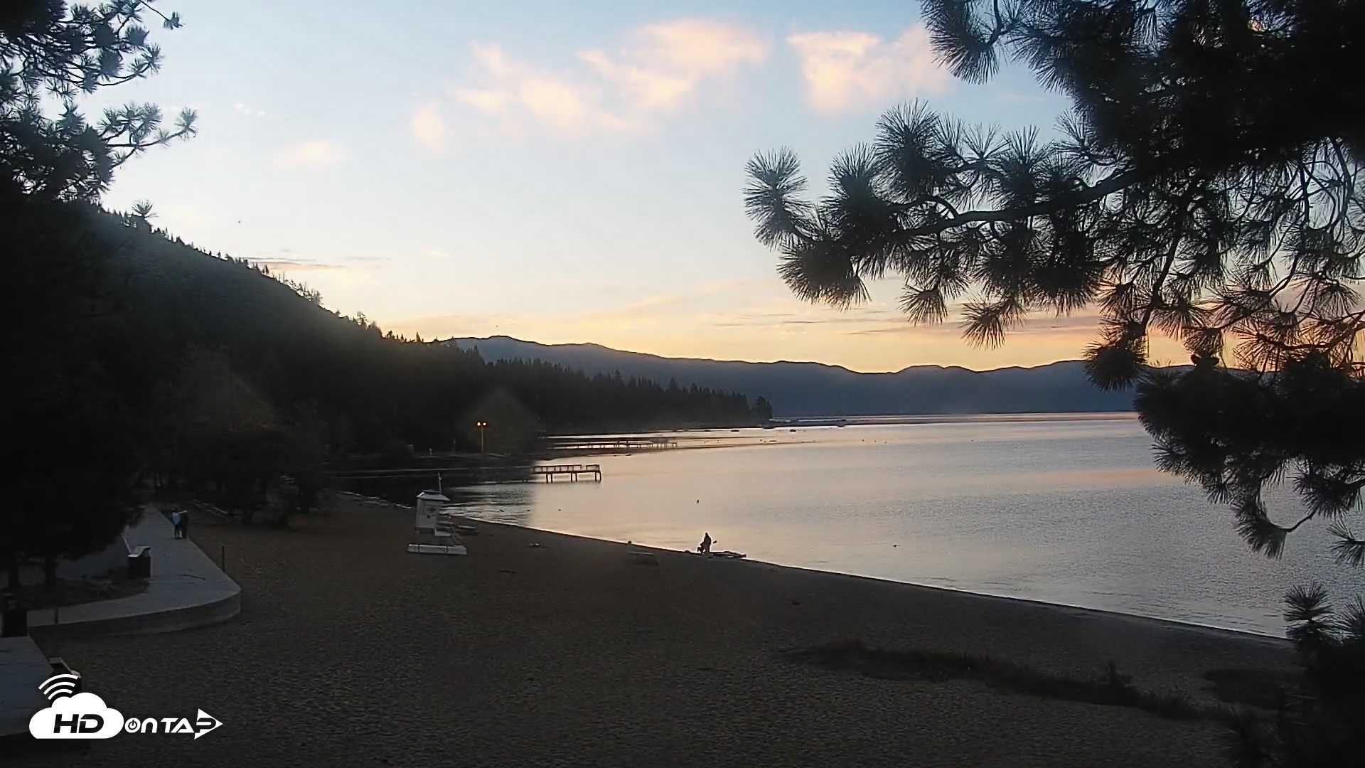 Snapshot of Kings Beach North Lake Tahoe Live Webcam taken Oct 3, 2026, 7:01am PDT