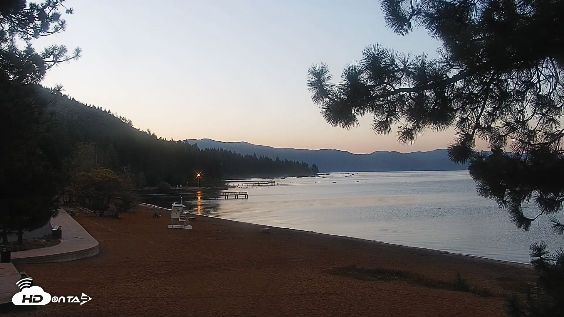 Snapshot of Kings Beach North Lake Tahoe Live Webcam taken Sep 22, 2026, 6:49am PDT