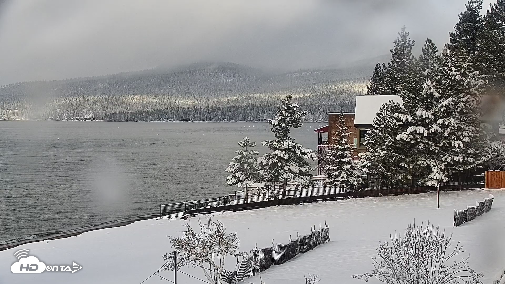 Snapshot of Kings Beach North Lake Tahoe Live Webcam taken Apr 12, 2026, 8:20am PDT