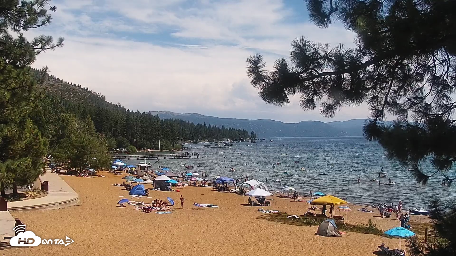 Snapshot of Kings Beach North Lake Tahoe Live Webcam taken Aug 11, 2026, 2:30pm PDT