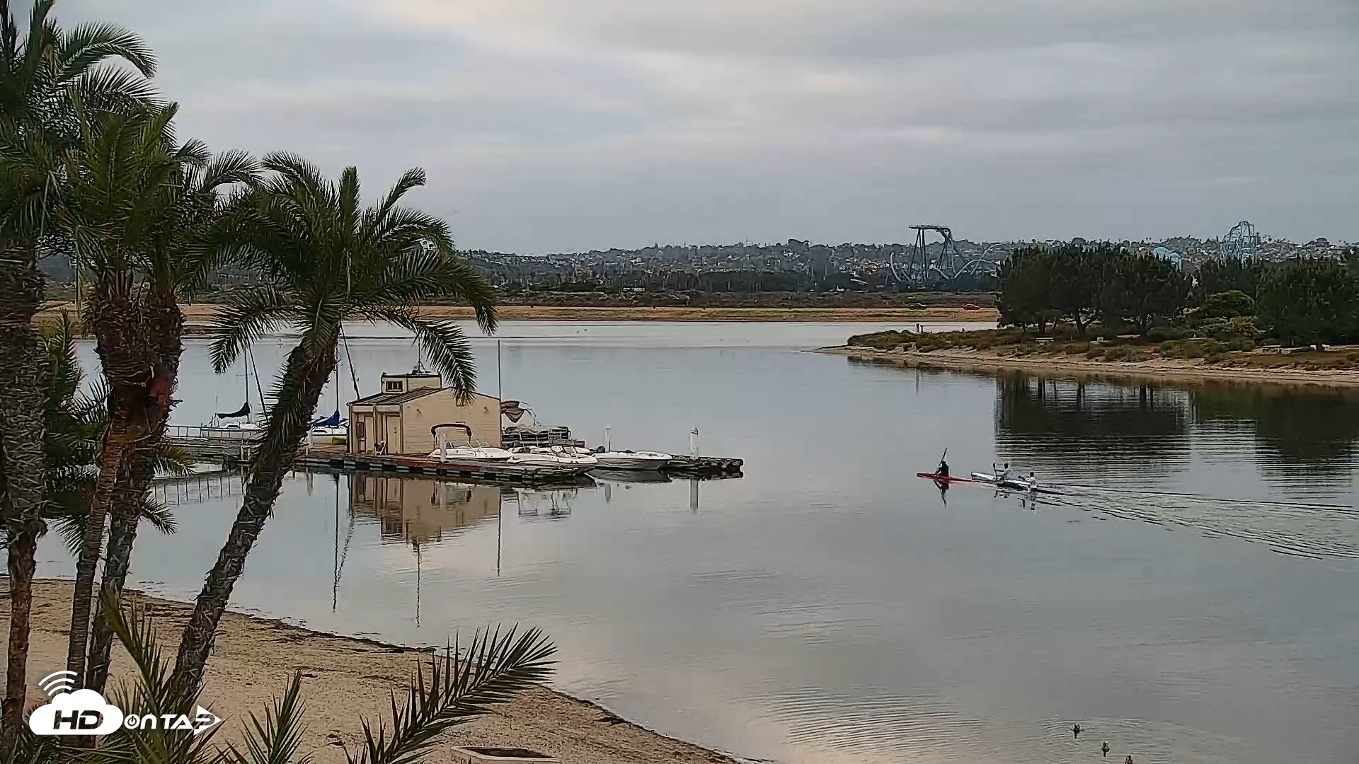 Snapshot of SD Mission Bay Resort Live Webcam taken Apr 24, 2025, 7:19am PDT